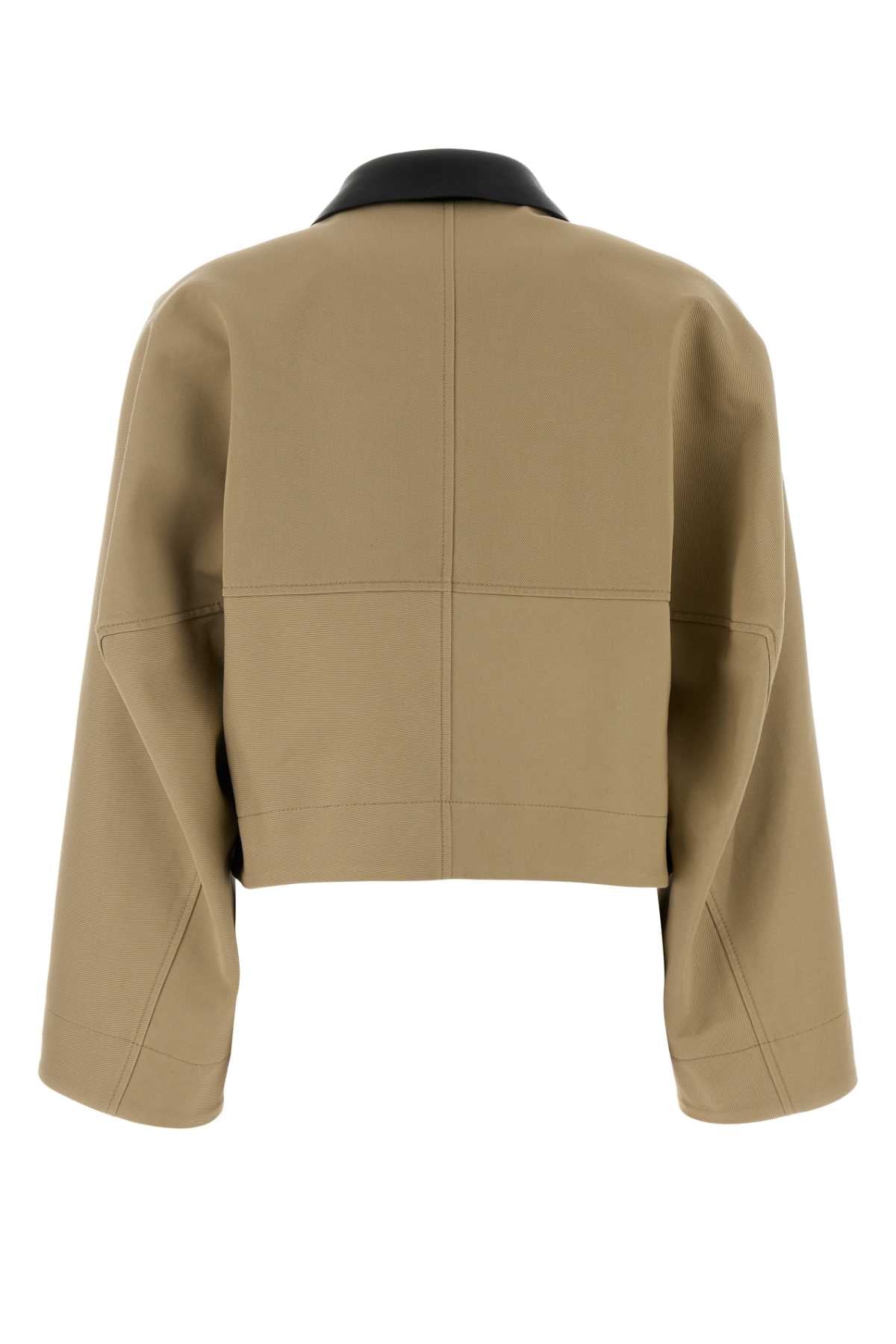 Givenchy Women Beige Cotton Blend Jacket GIVENCHY