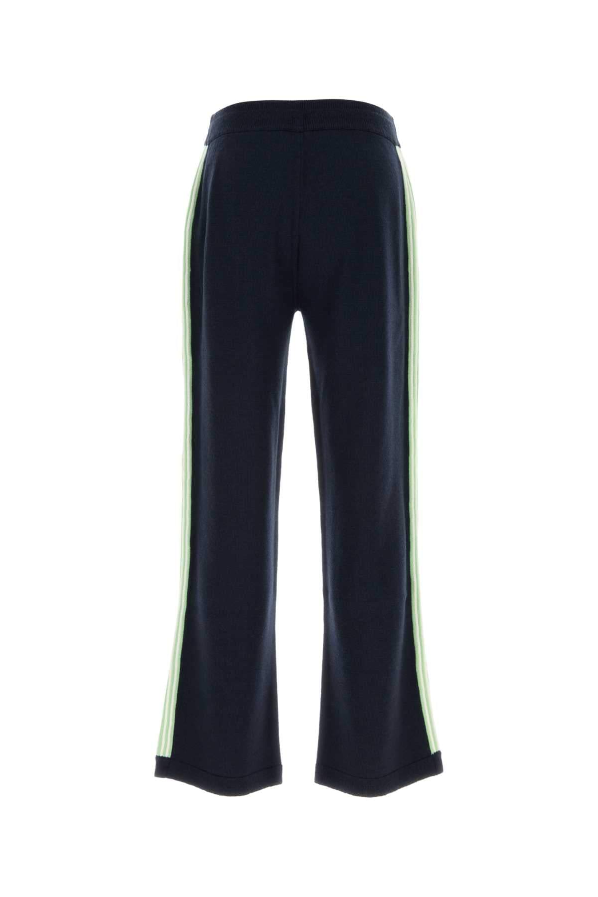Casablanca Men Navy Blue Wool Pant CASABLANCA