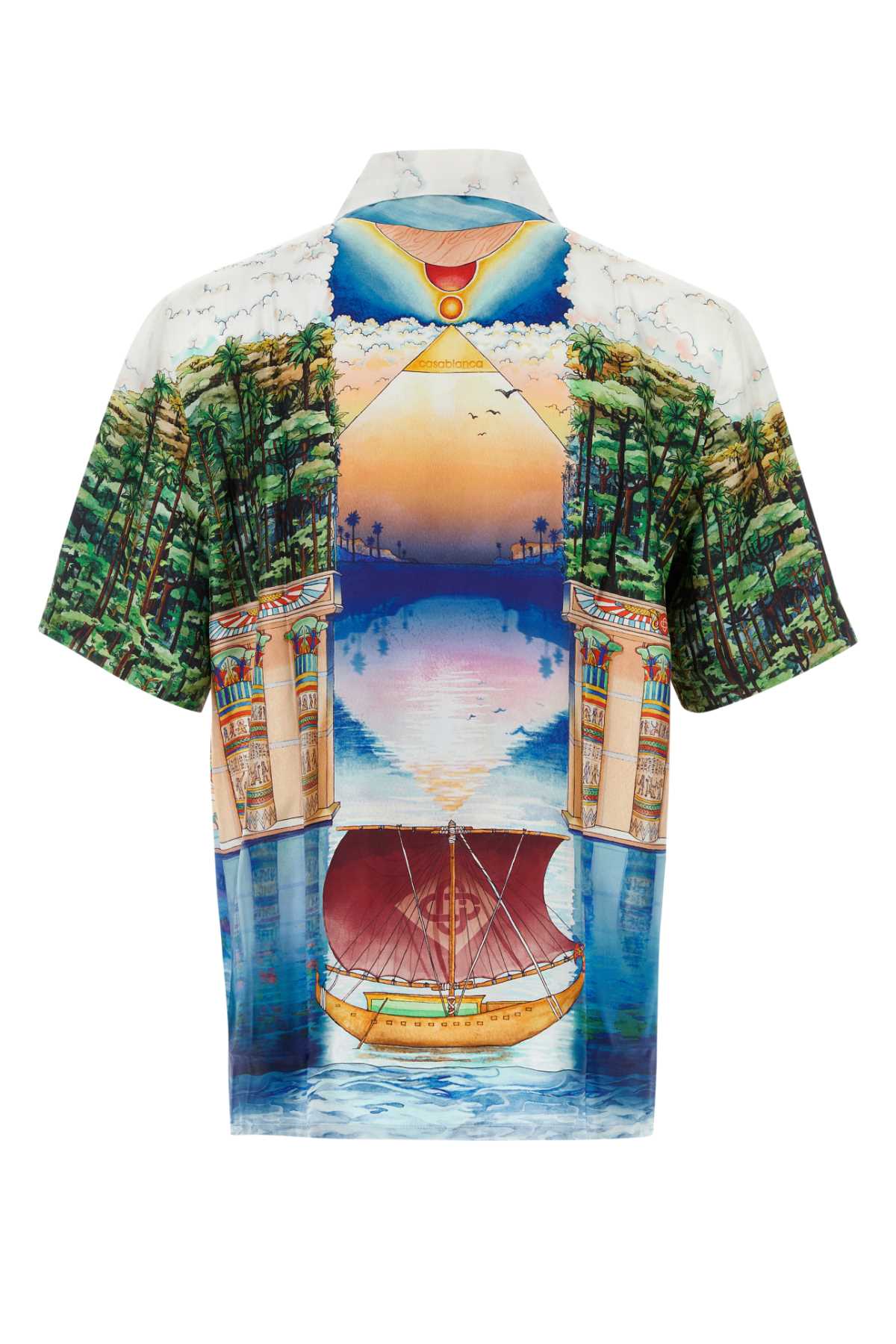 Casablanca Men Printed Silk Shirt CASABLANCA