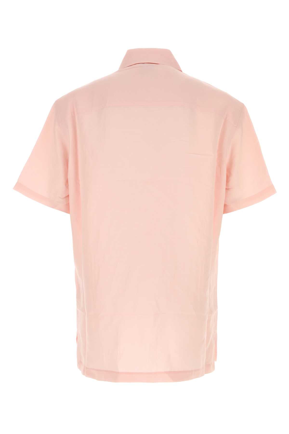 Casablanca Men Pink Viscose Blend Shirt CASABLANCA