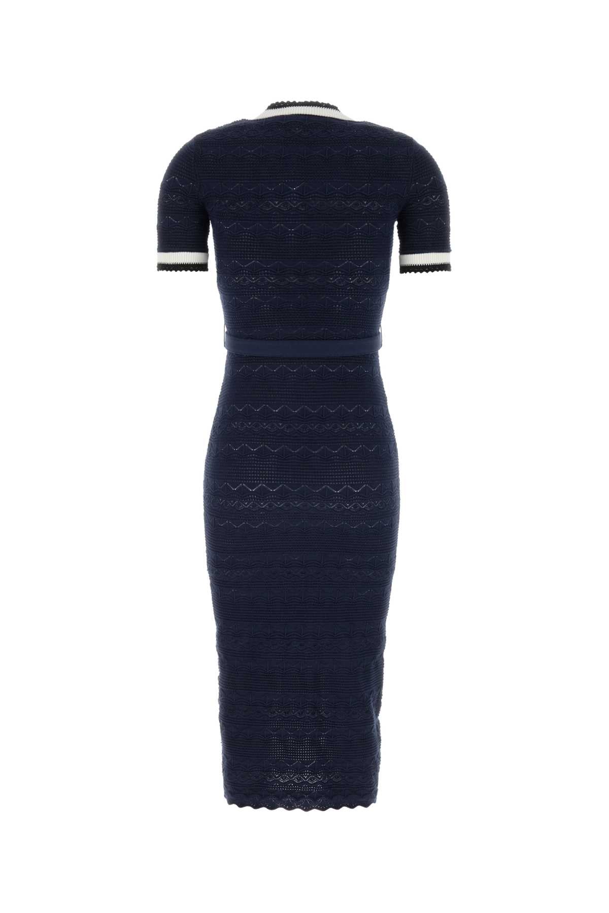 Self Portrait Women Navy Blue Knit Dress SELF-PORTRAIT
