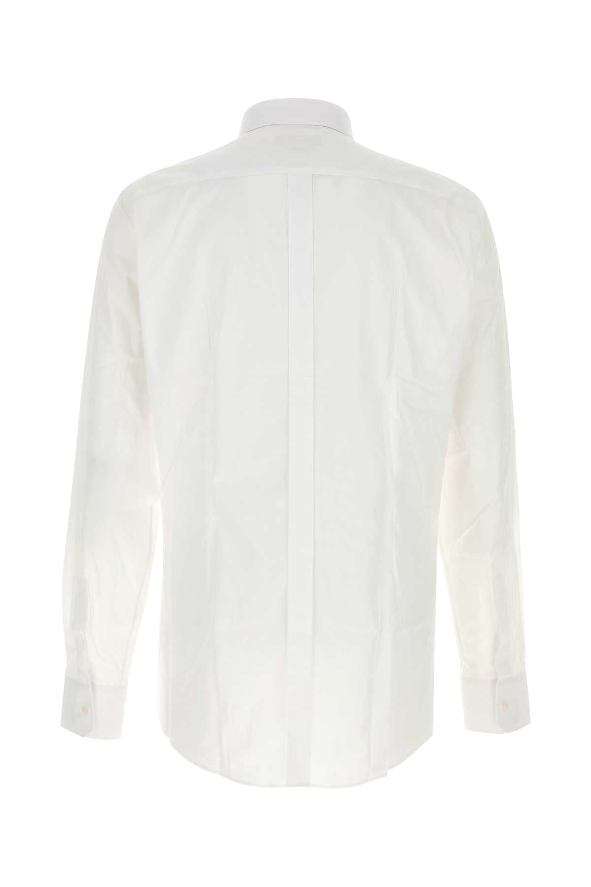 Dolce & Gabbana Men White Poplin Shirt DOLCE & GABBANA