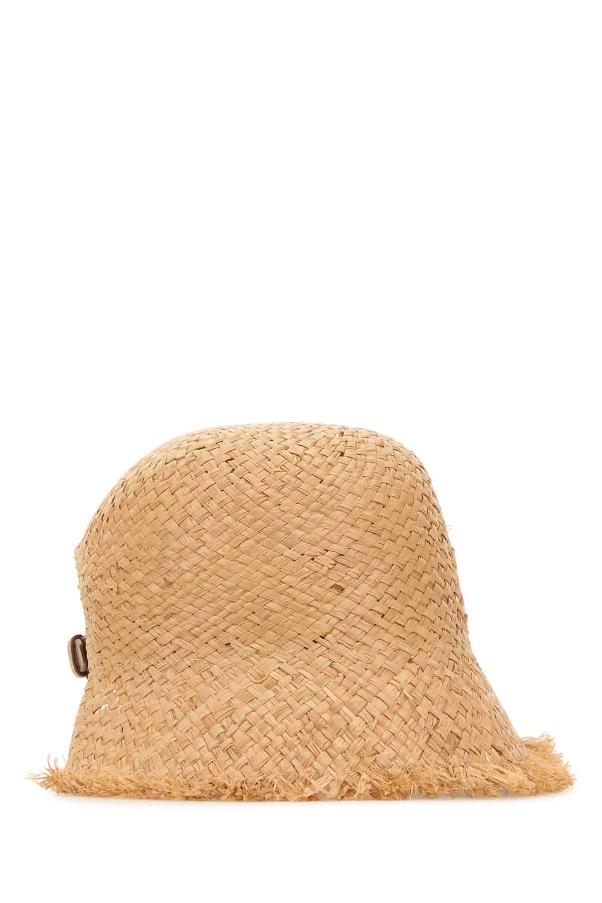 Prada Women Raffia Baseball Cap PRADA