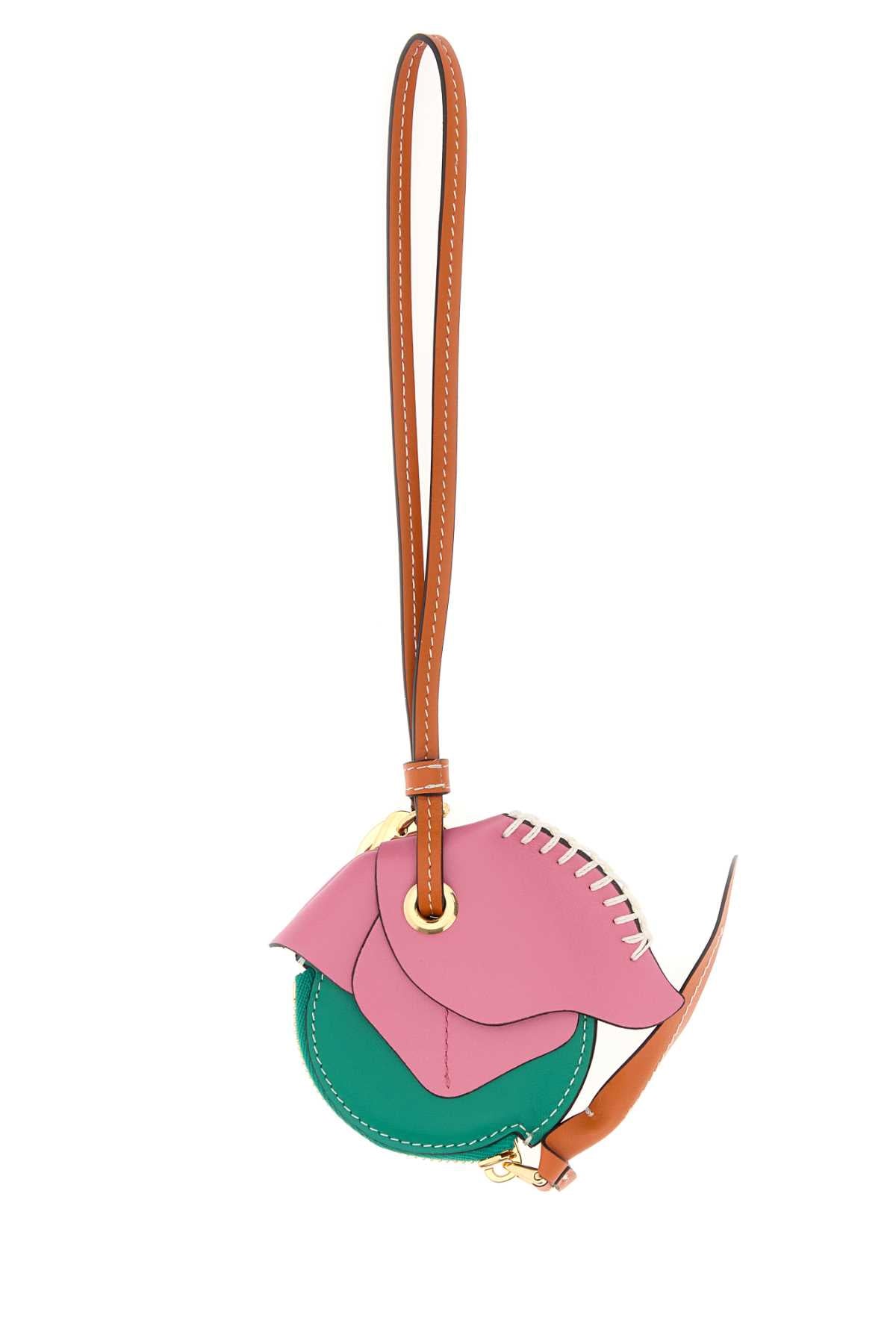 Prada Women Multicolor Leather Keyring PRADA