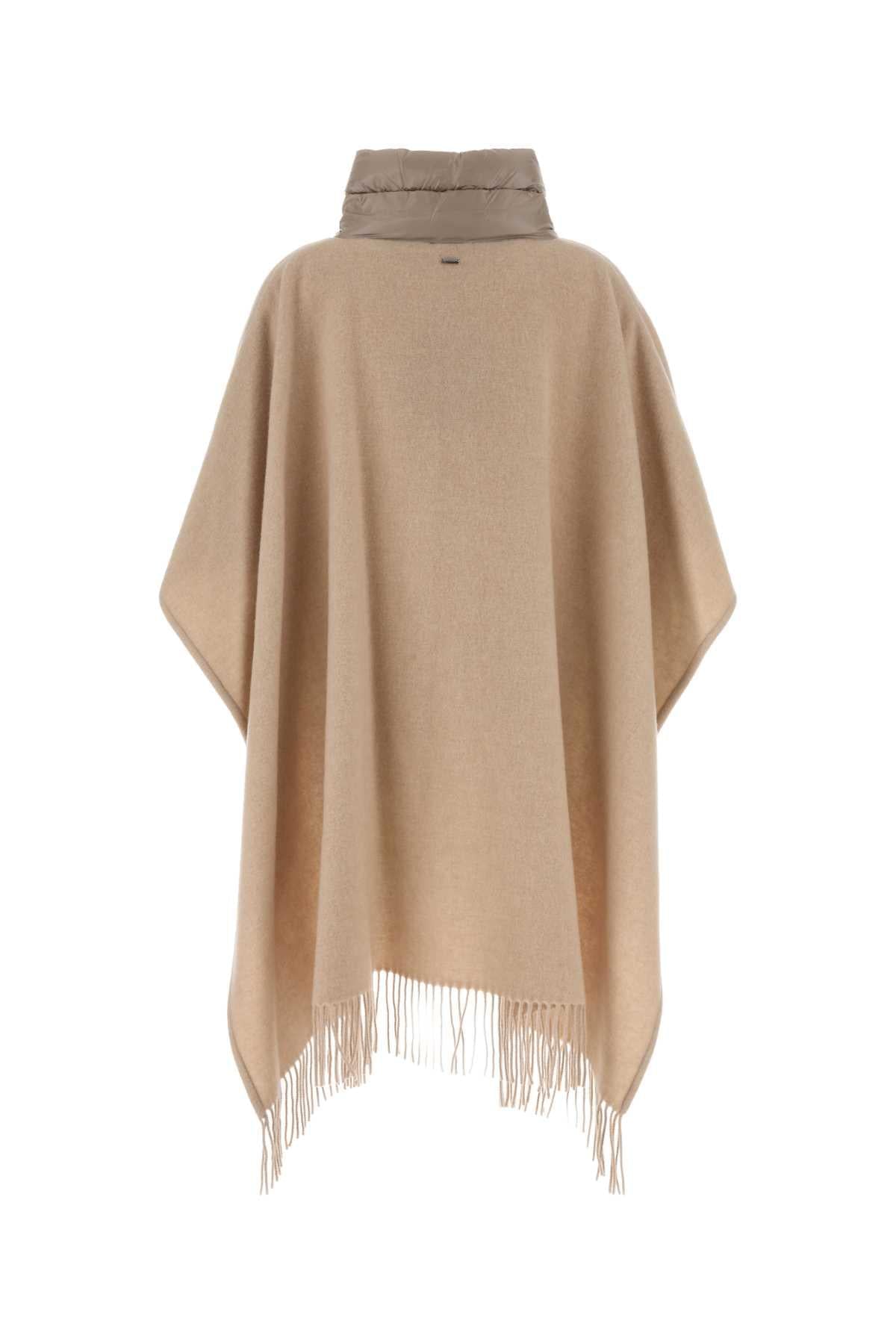 Herno Women Pink Wool Blend Cape HERNO