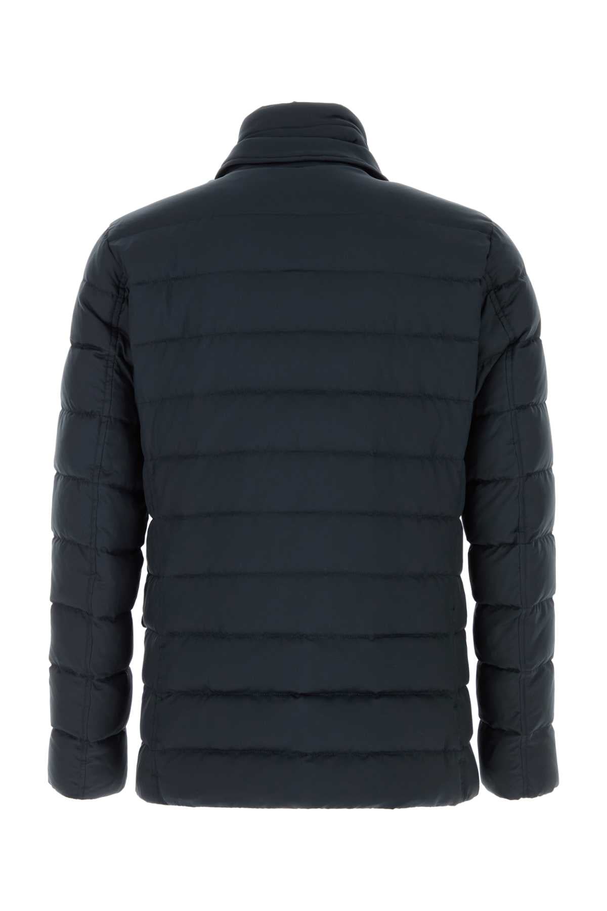Herno Men Navy Blue Polyester Down Jacket HERNO