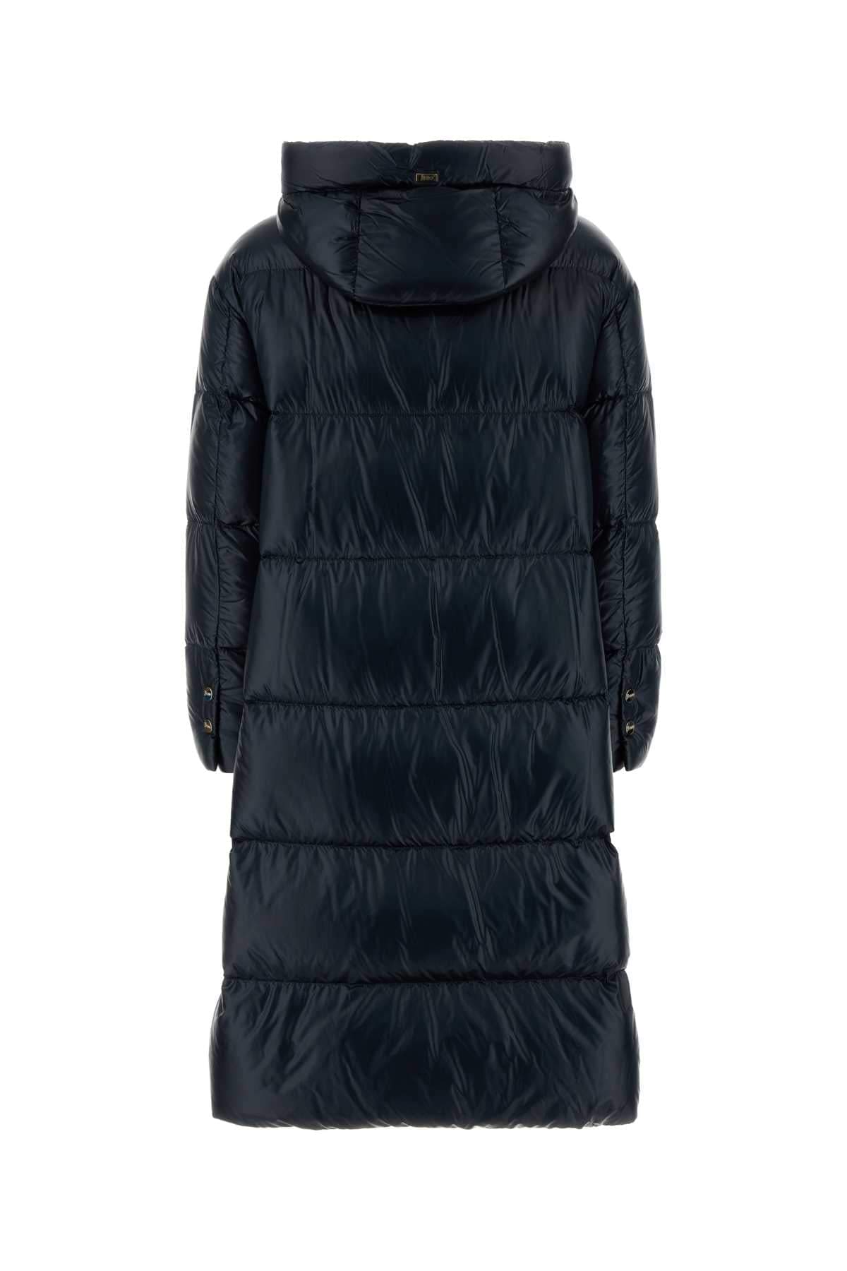 Herno Women Navy Blue Nylon Down Jacket HERNO