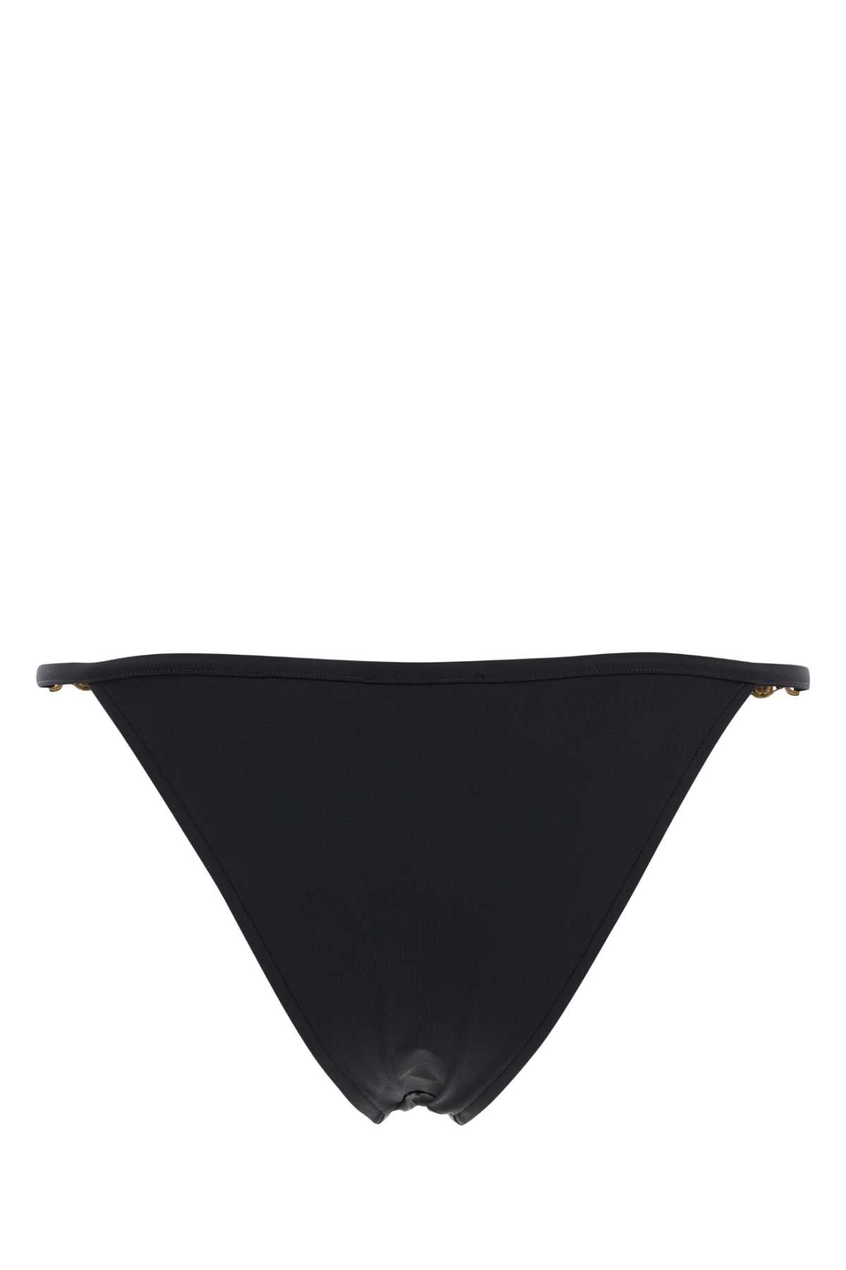 Versace Women Black Stretch Nylon Bikini Bottom VERSACE