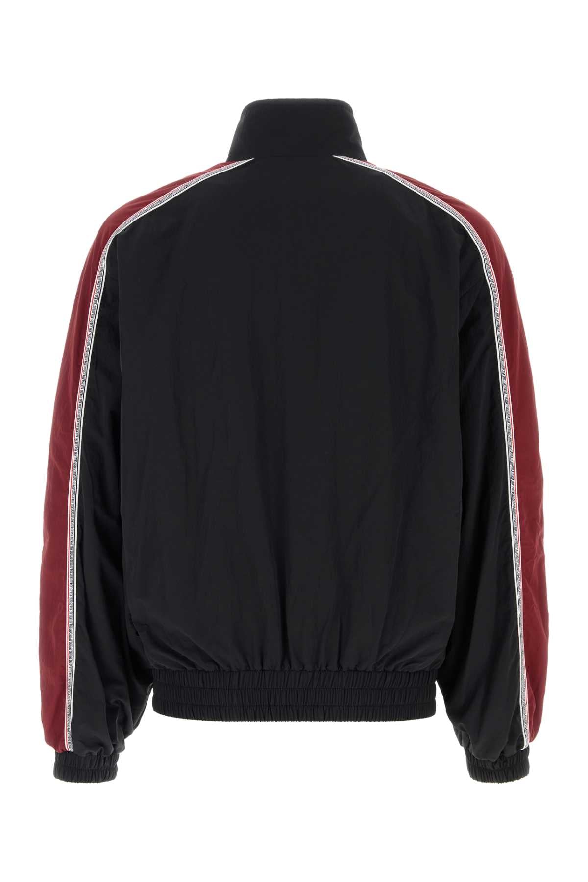 Versace Men Black Nylon Windbreaker