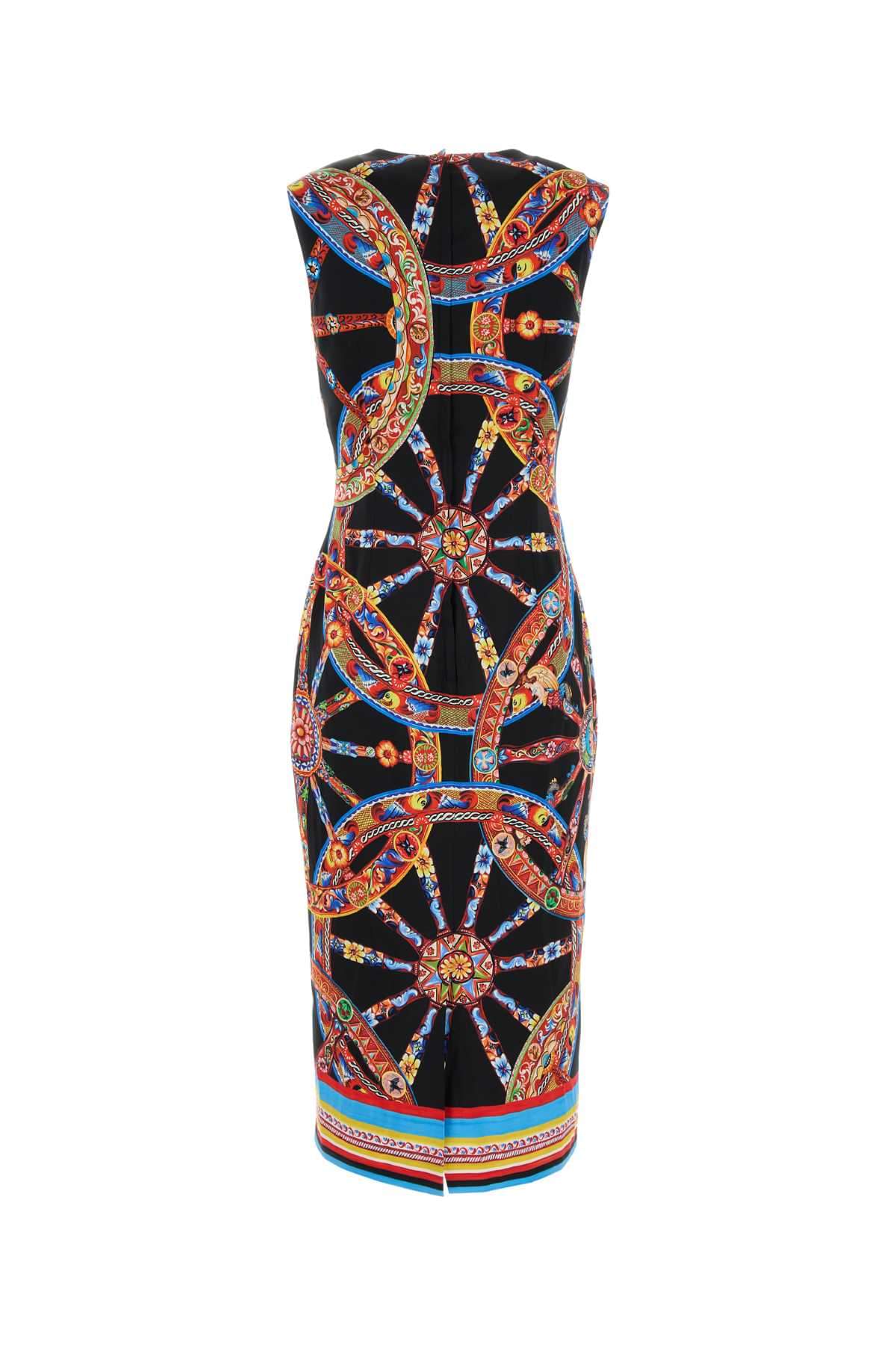 Dolce & Gabbana Women Printed Satin Dress DOLCE & GABBANA