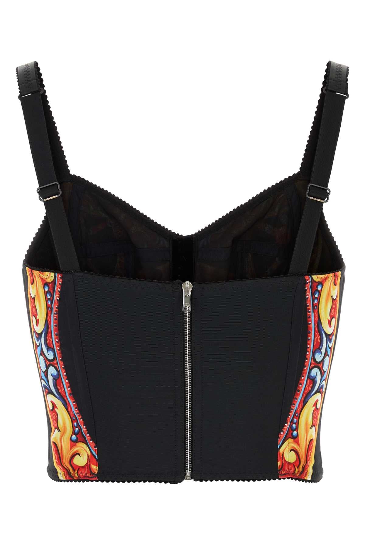 Dolce & Gabbana Women Printed Charmeuse Top DOLCE & GABBANA