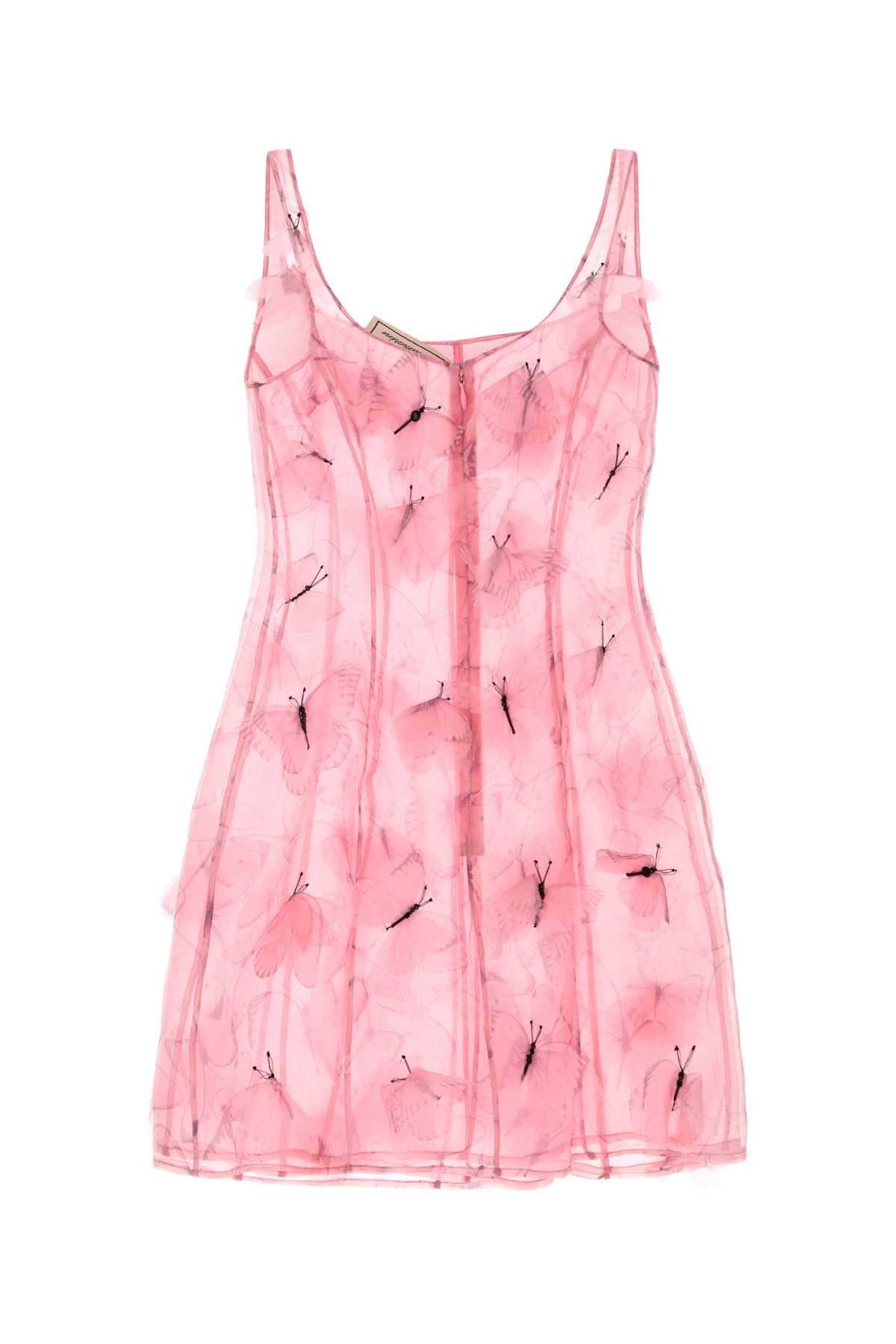 Blumarine Women Pink Silk Mini Dress BLUMARINE