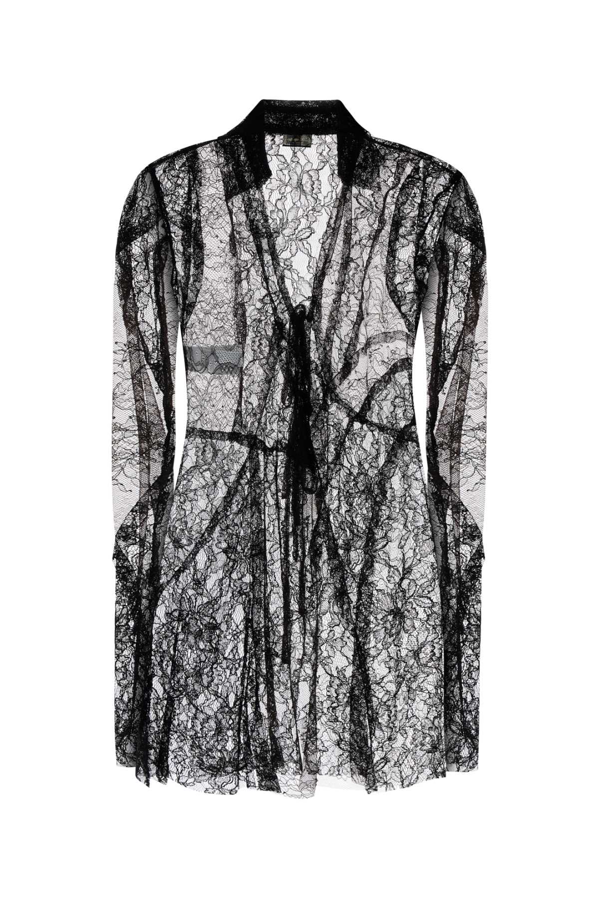 Blumarine Women Black Lace Shirt BLUMARINE