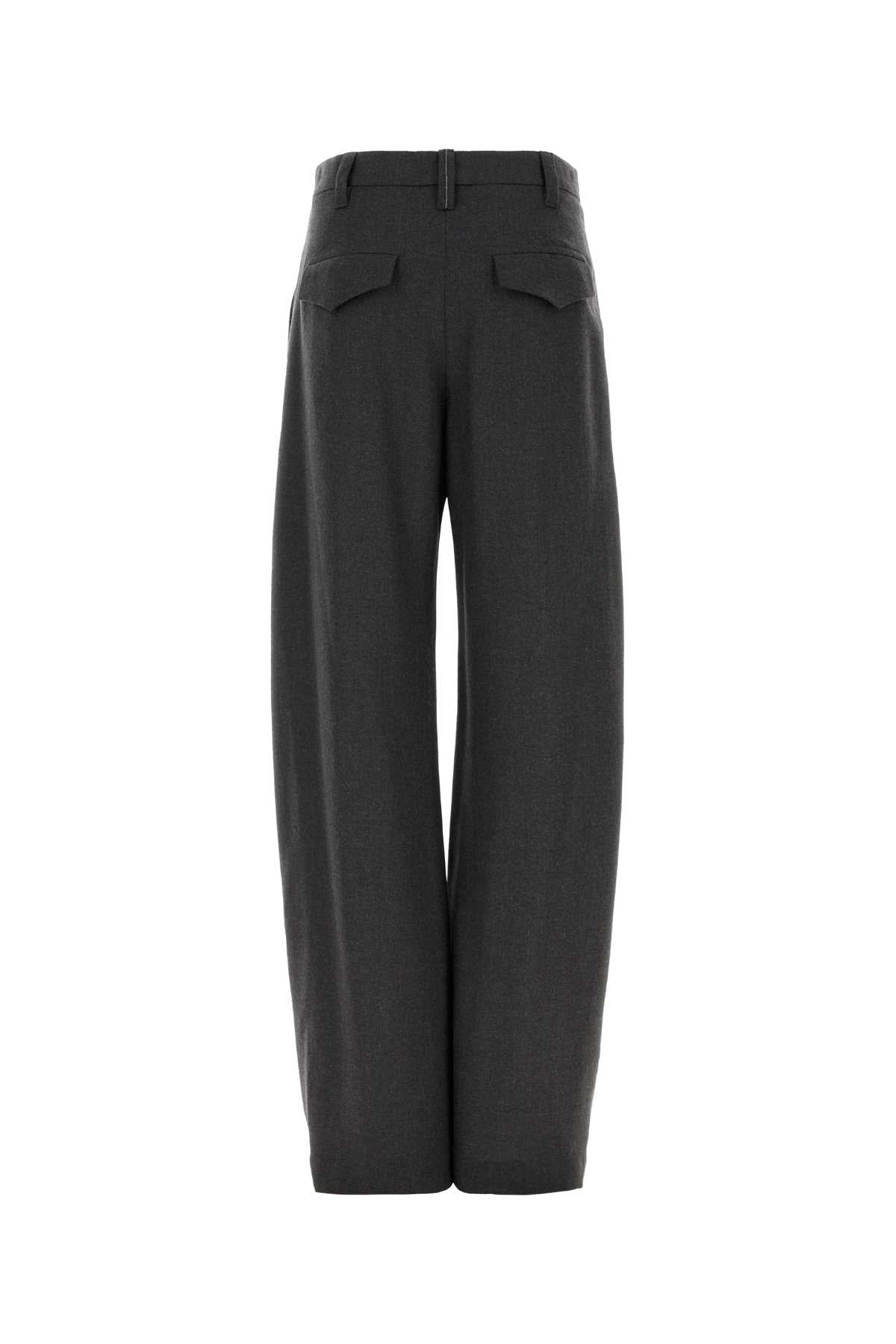 Brunello Cucinelli Women Charcoal Wool Pant BRUNELLO CUCINELLI