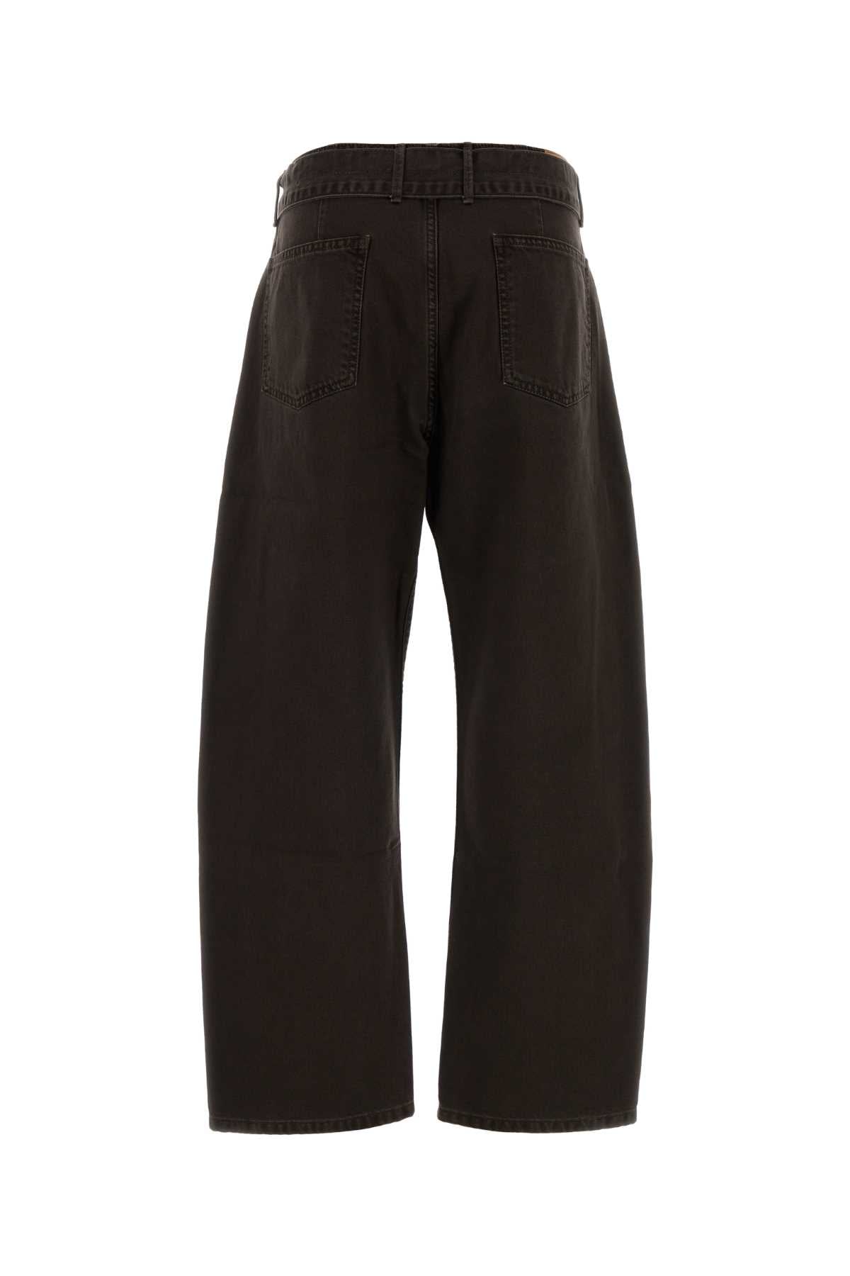 Magda Butrym Women Chocolate Denim Jeans MAGDA BUTRYM