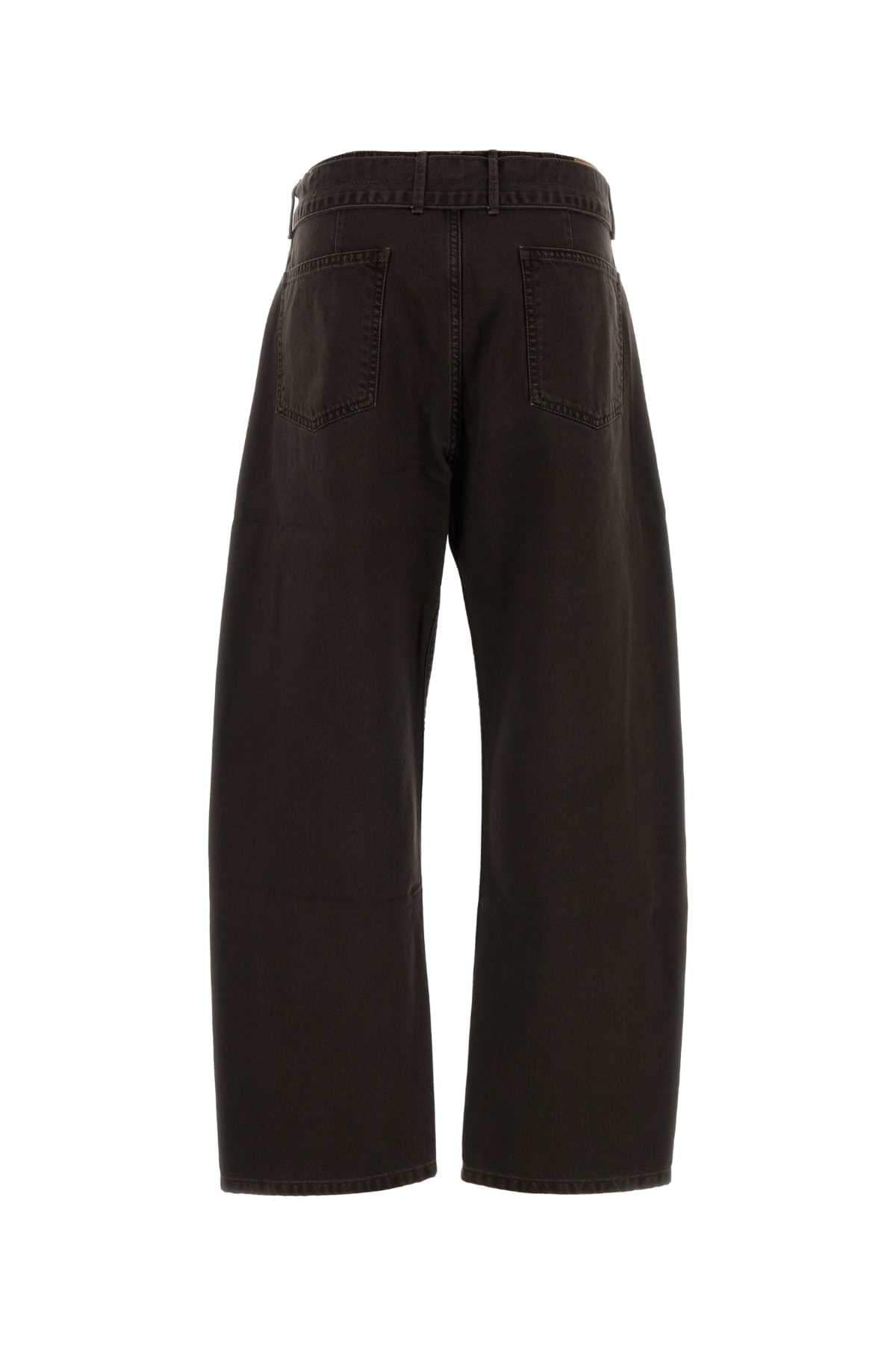Magda Butrym Women Chocolate Denim Jeans MAGDA BUTRYM