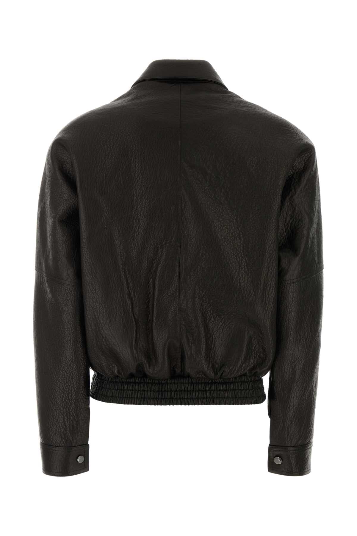 Magda Butrym Women Black Leather Jacket MAGDA BUTRYM