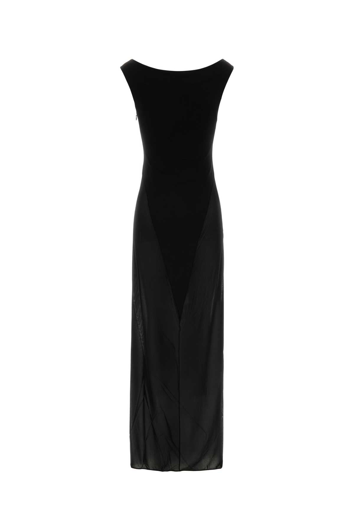 Alaia Women Black Jersey Long Dress ALAIA