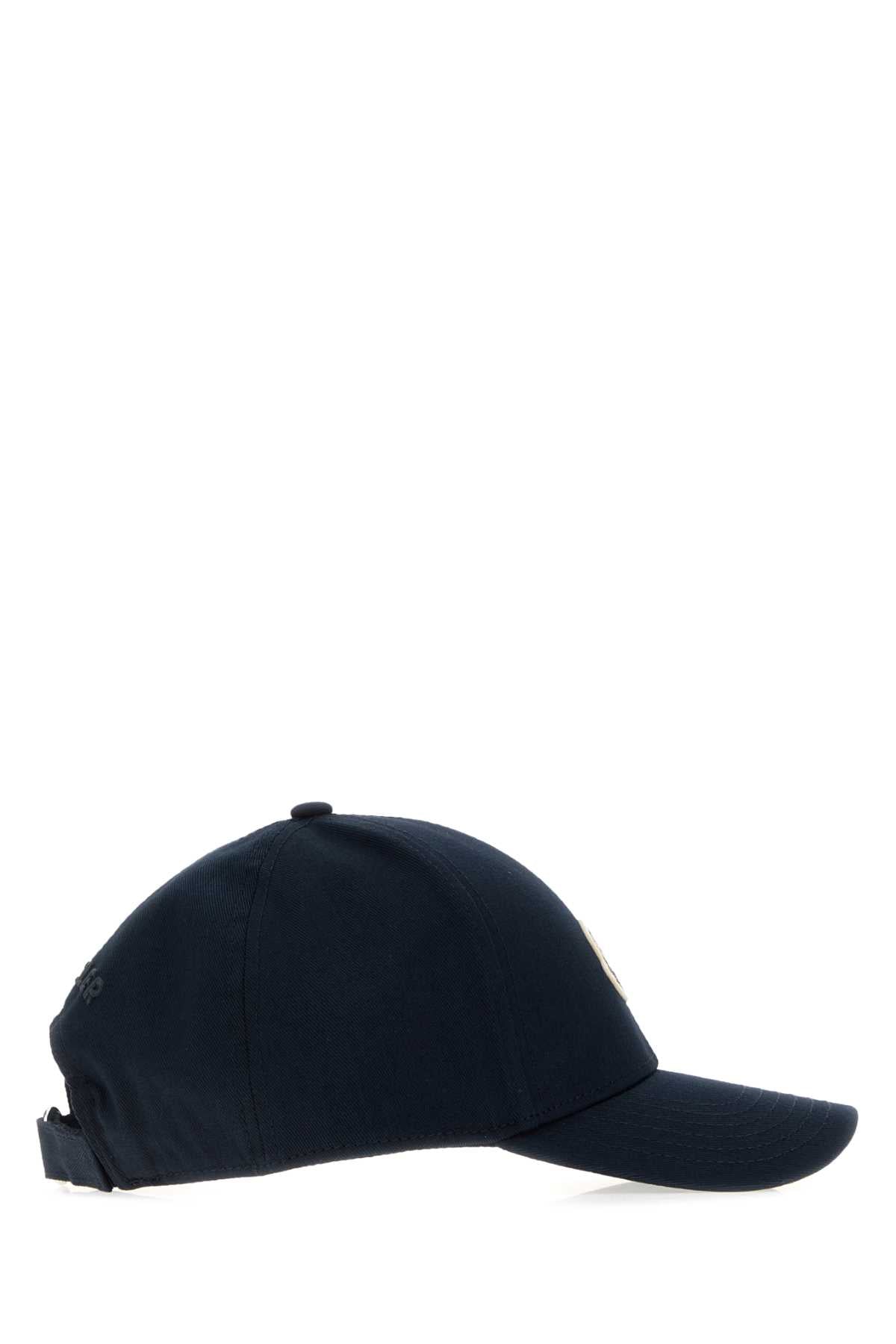 Moncler Men Midnight Blue Cotton Baseball Cap MONCLER