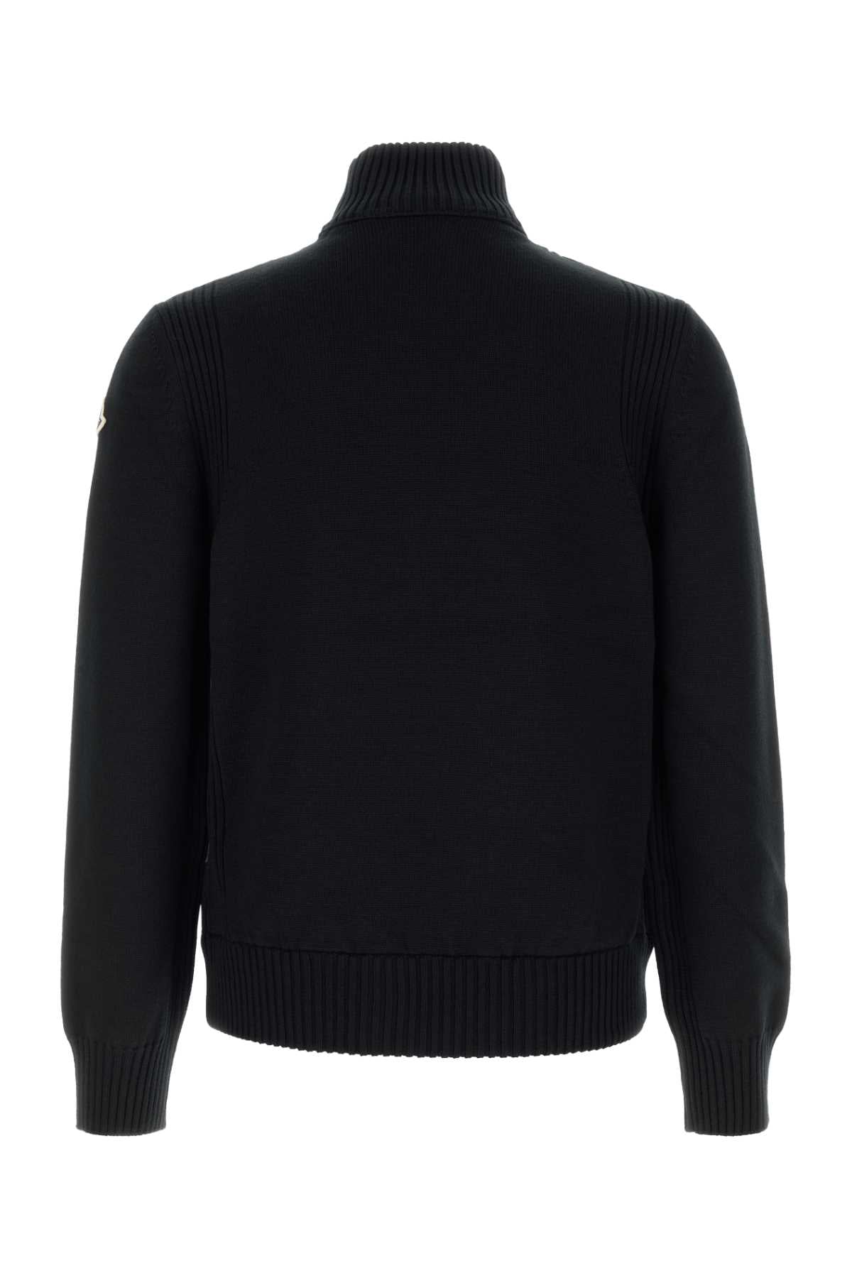 Moncler Men Black Wool Cardigan MONCLER