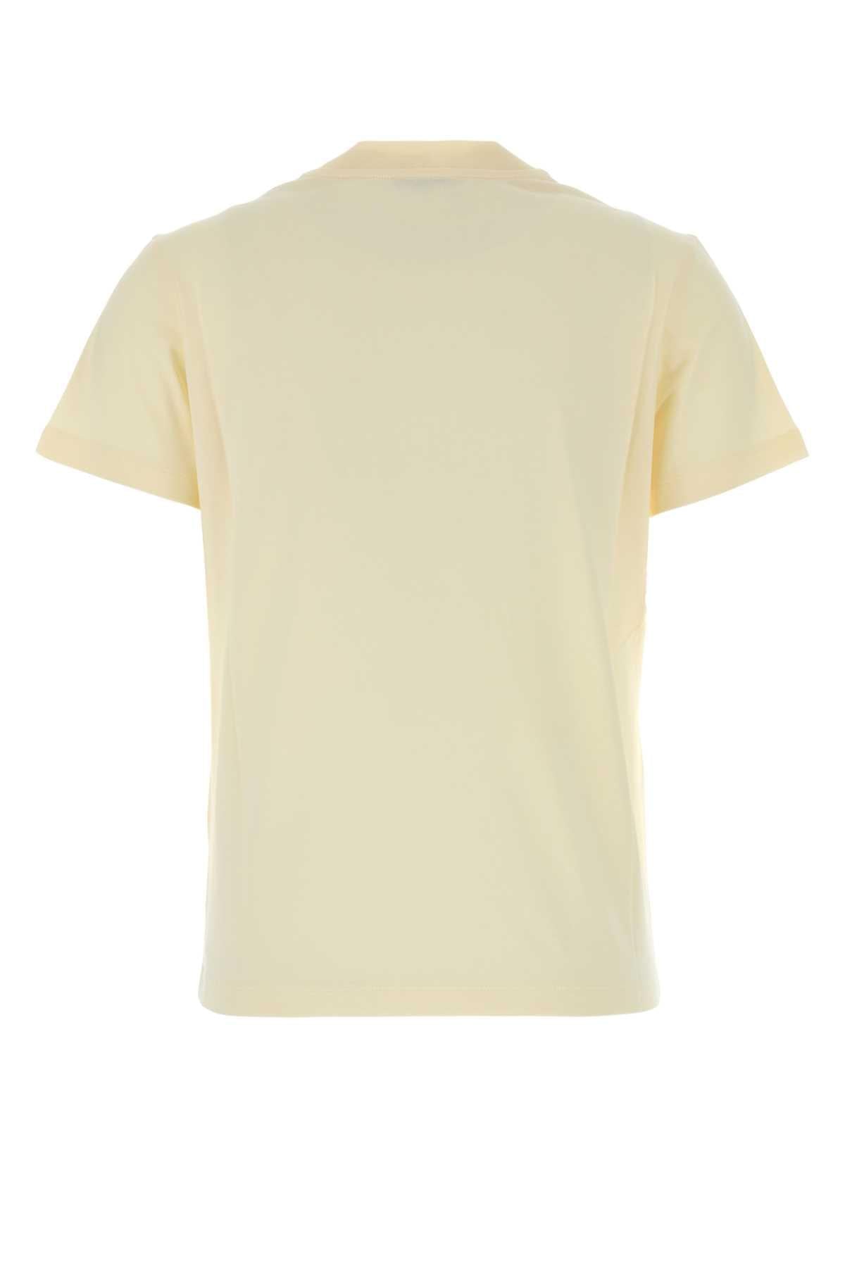 Moncler Women Cream Cotton T-Shirt MONCLER