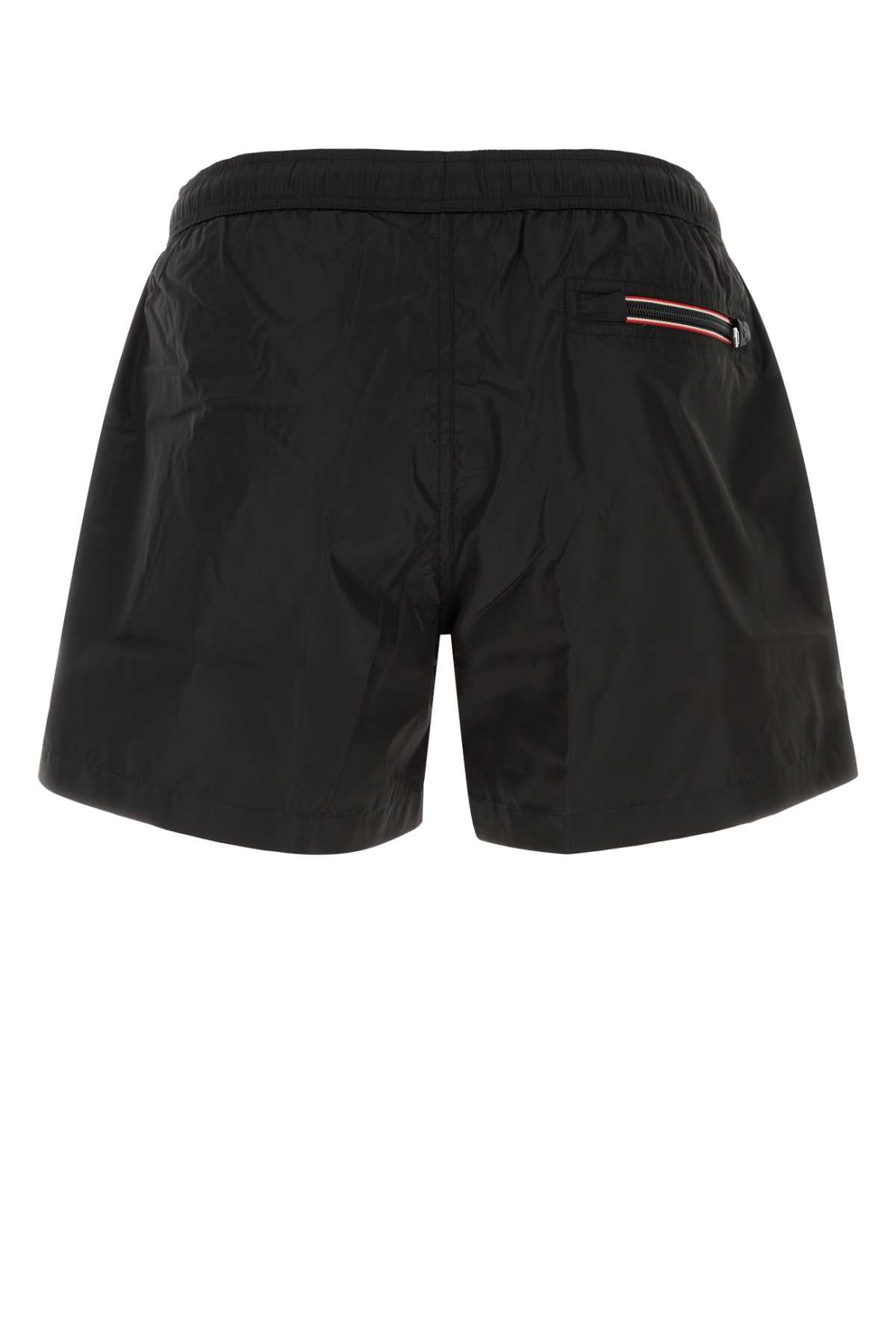 Moncler Men Black Nylon Swimming Shorts MONCLER