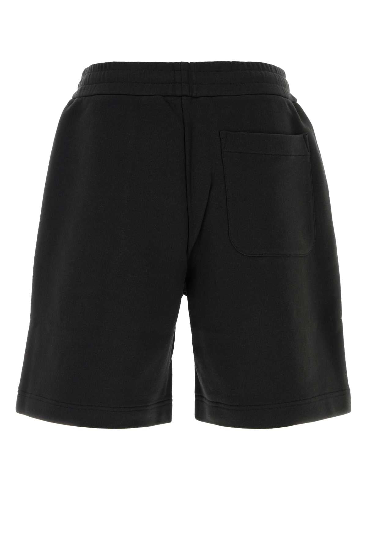 Moncler Men Black Cotton Bermuda Shorts MONCLER