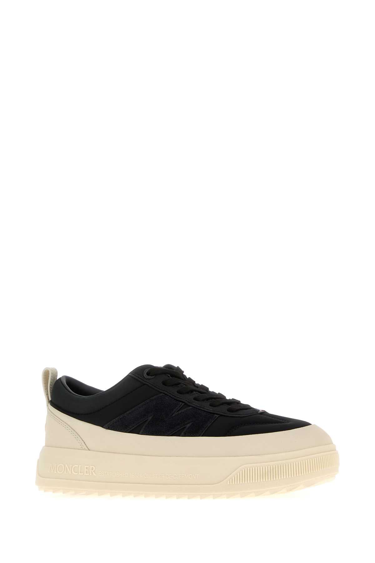 Moncler Men Black Canvas Moncler Altive Sneakers MONCLER