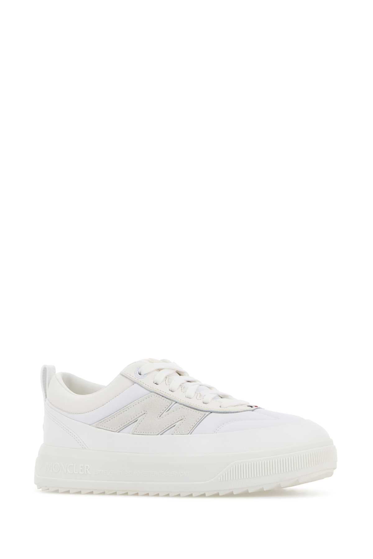 Moncler Men White Canvas Moncler Altive Sneakers MONCLER