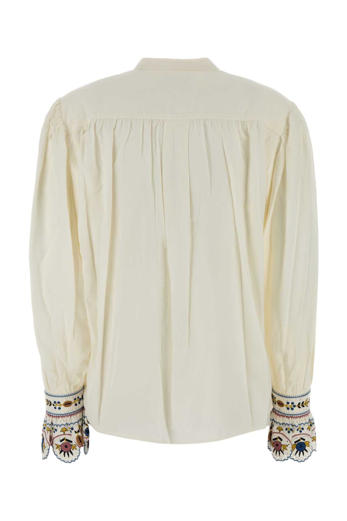 Isabel Marant Etoile Women White Viscose Blend Monique Blouse ISABEL MARANT ETOILE