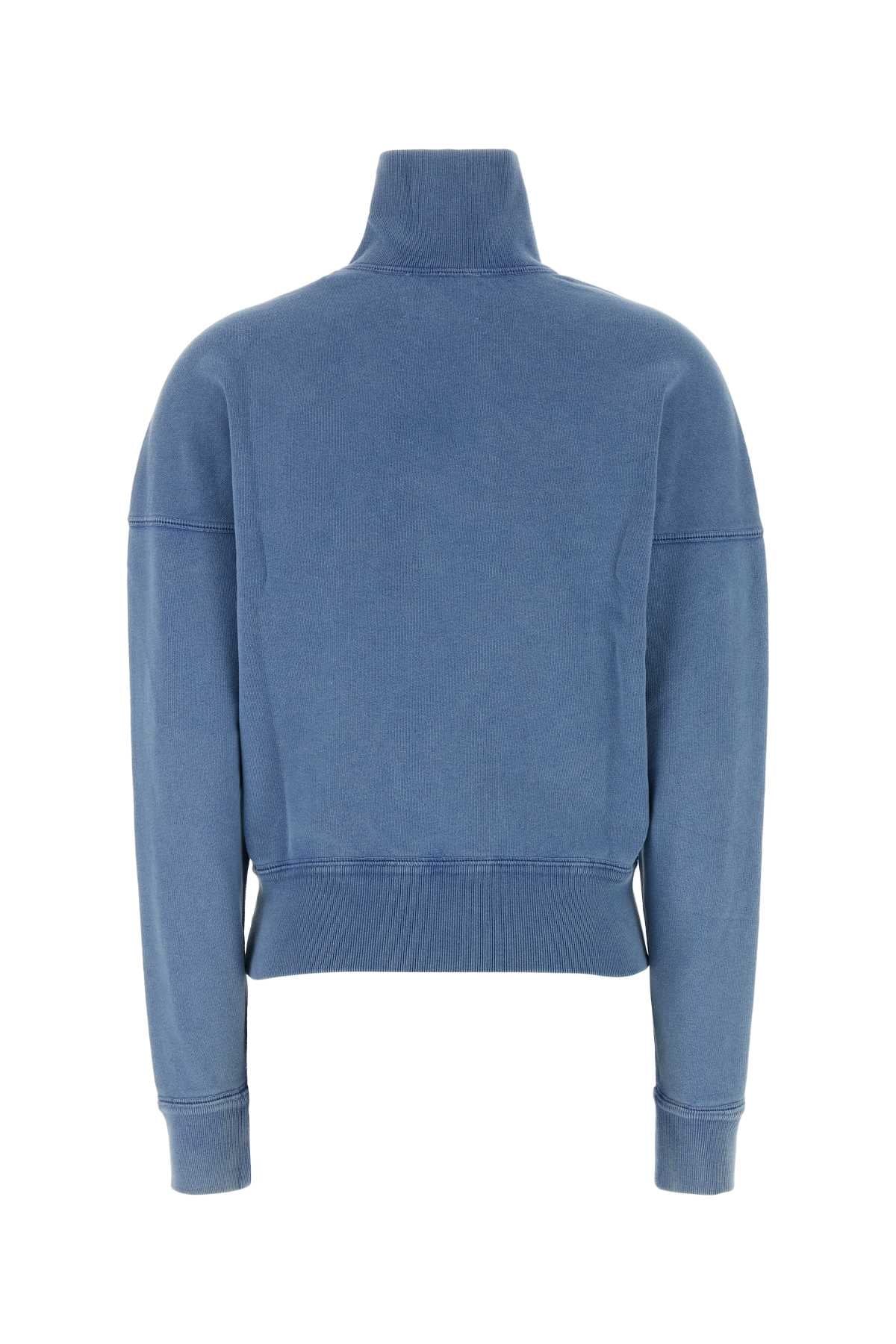 Isabel Marant Etoile Women Air Force Blue Cotton Blend Ross Sweatshirt ISABEL MARANT ETOILE
