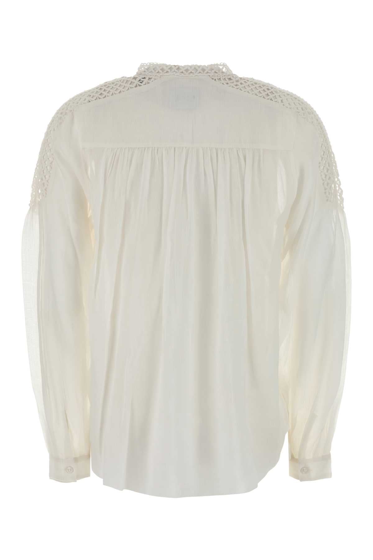 Isabel Marant Etoile Women White Viscose Blend Polda Blouse ISABEL MARANT ETOILE