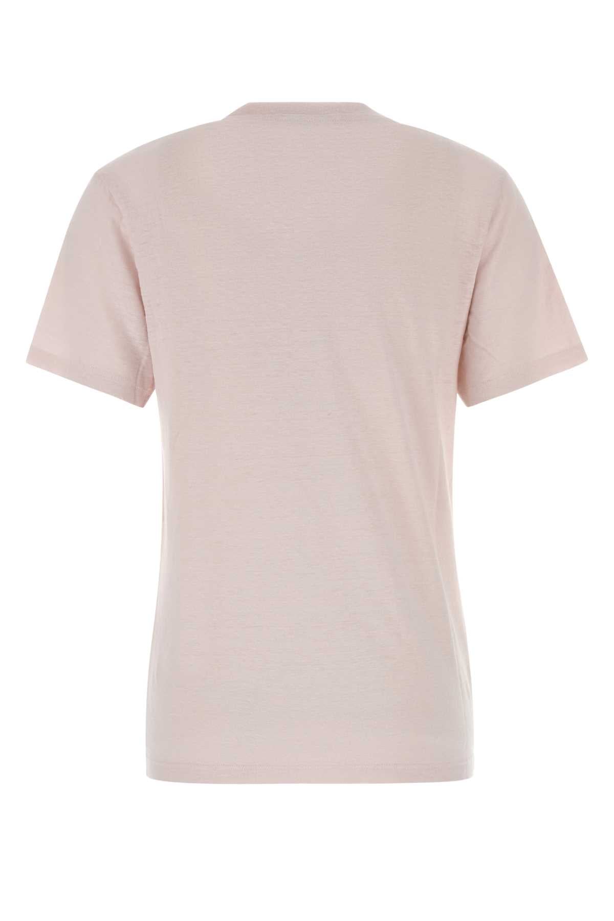 Isabel Marant Etoile Women Pink Linen Zewel T-Shirt ISABEL MARANT ETOILE