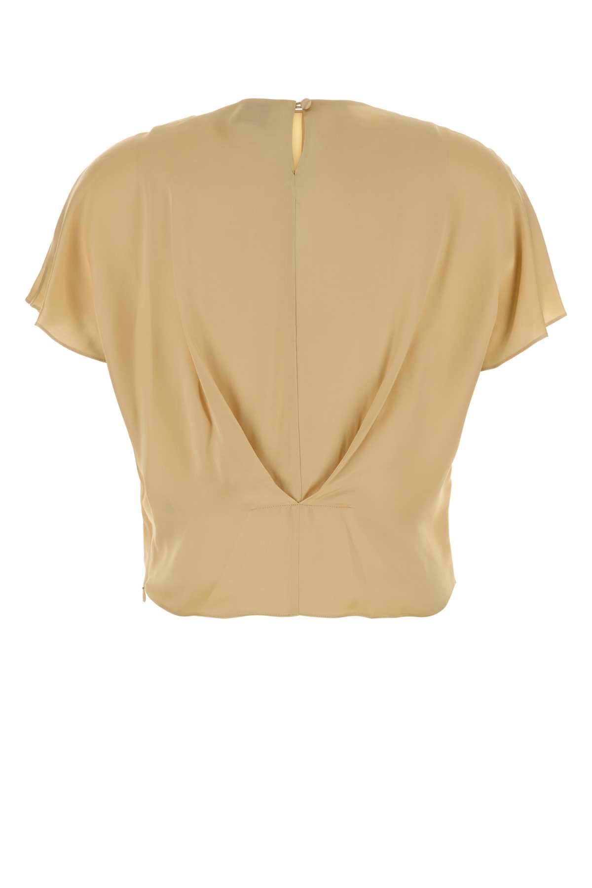 Isabel Marant Women Cream Satin Sakine Top ISABEL MARANT