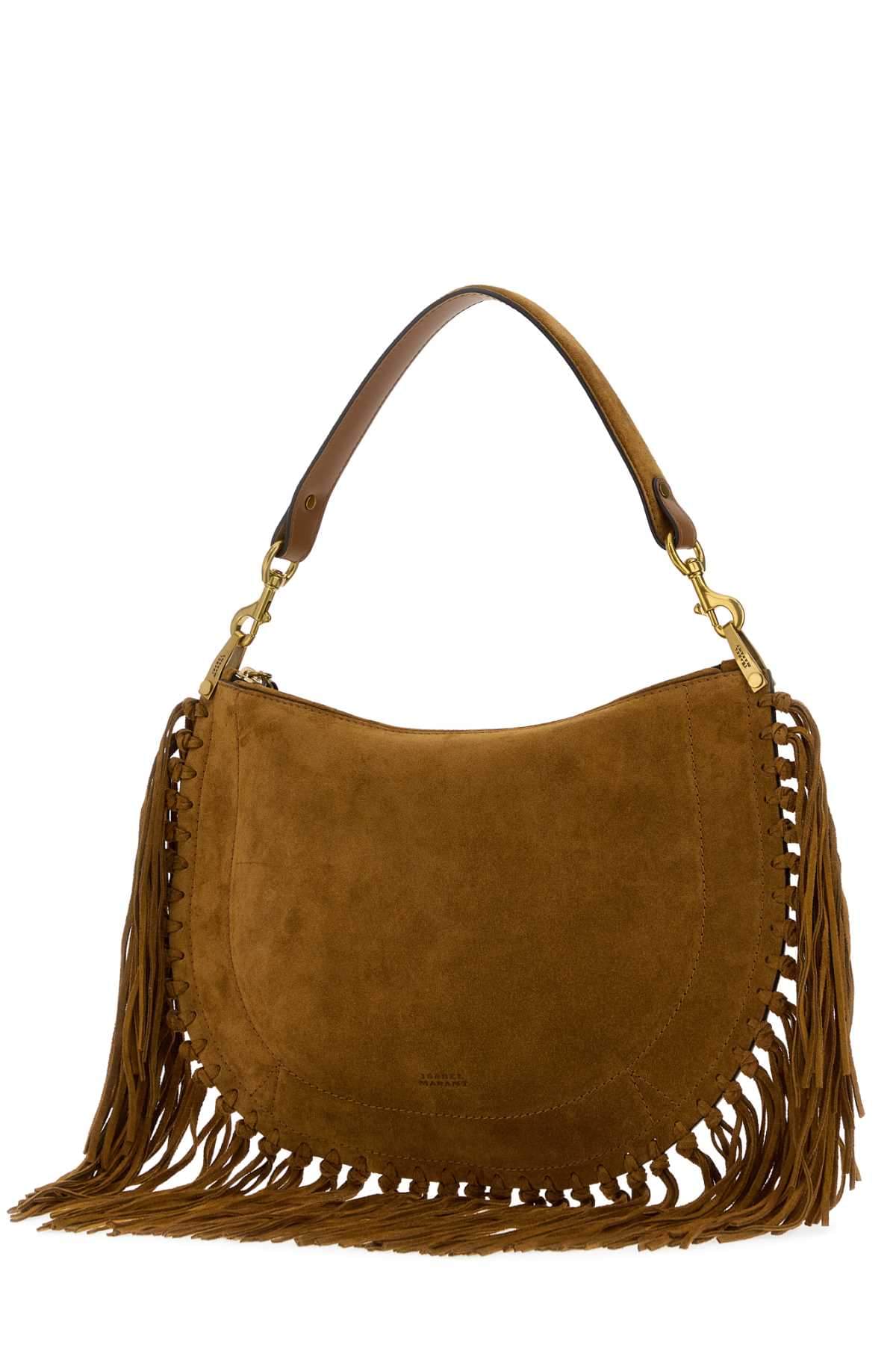 Isabel Marant Women Brown Suede Oskan Shoulder Bag ISABEL MARANT
