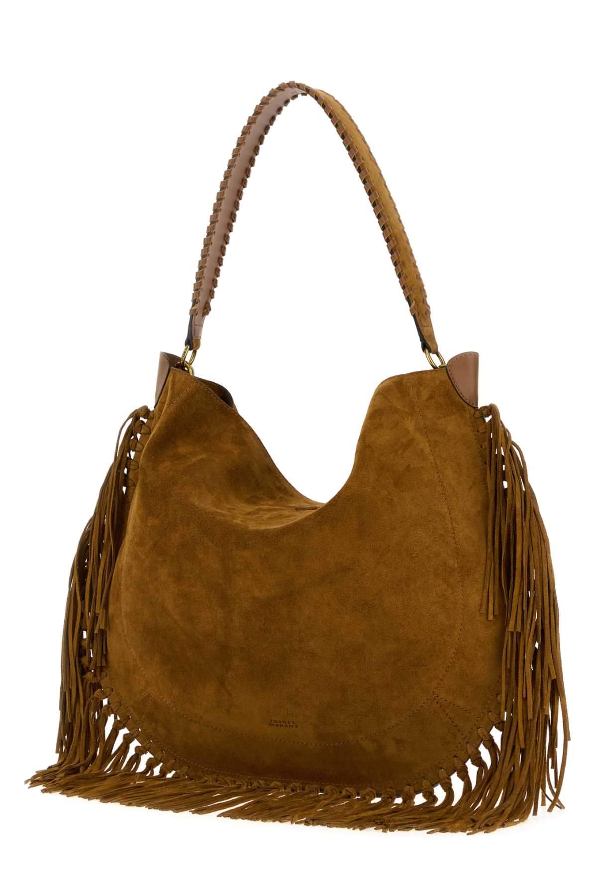 Isabel Marant Women Biscuit Suede Oskan Shoulder Bag ISABEL MARANT