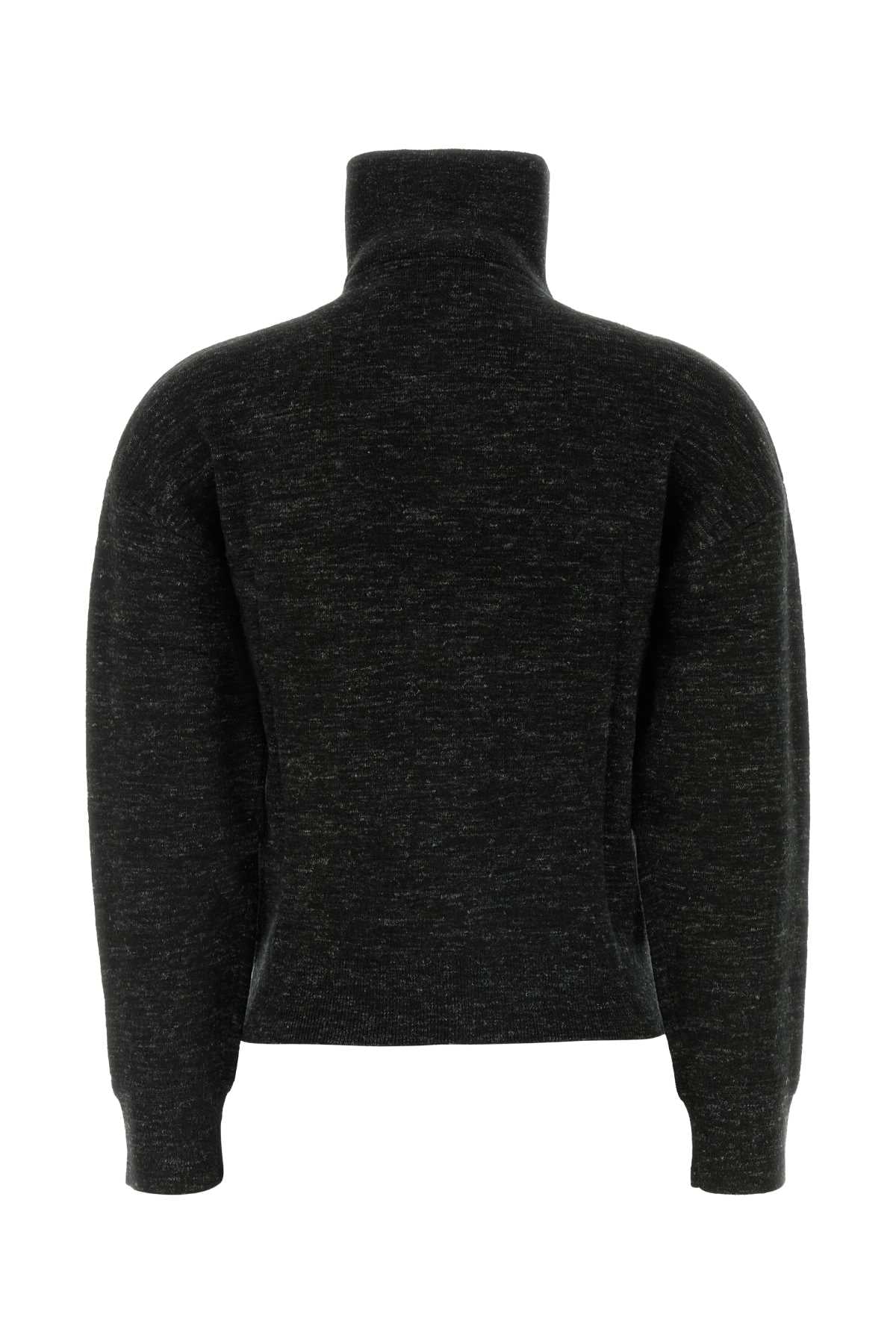 Isabel Marant Etoile Women Melange Black Stretch Viscose Blend Koxy Cardigan ISABEL MARANT ETOILE