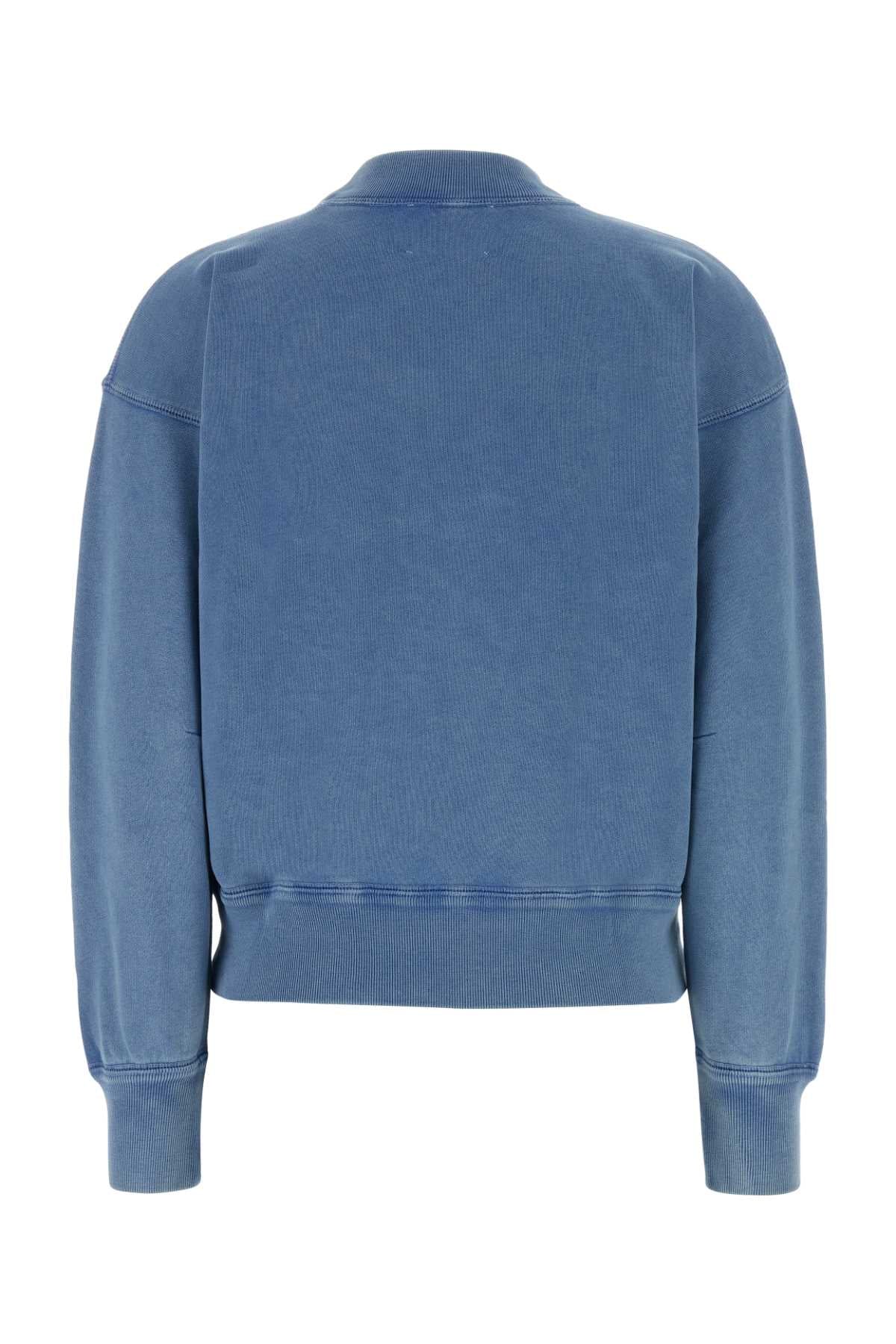 Isabel Marant Etoile Women Air Force Blue Cotton Blend Moby Sweatshirt ISABEL MARANT ETOILE