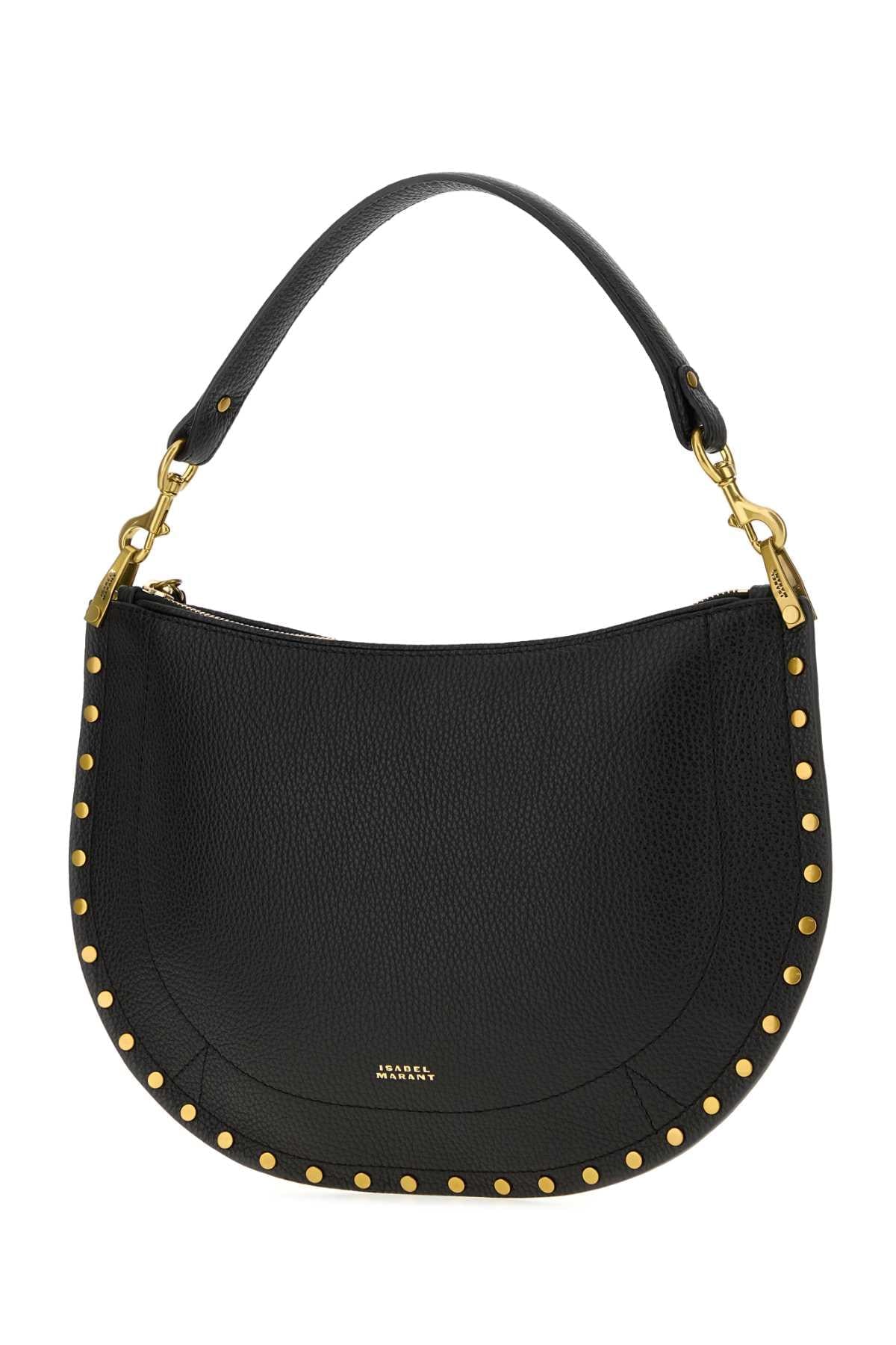 Isabel Marant Women Black Leather Oskan Shoulder Bag ISABEL MARANT