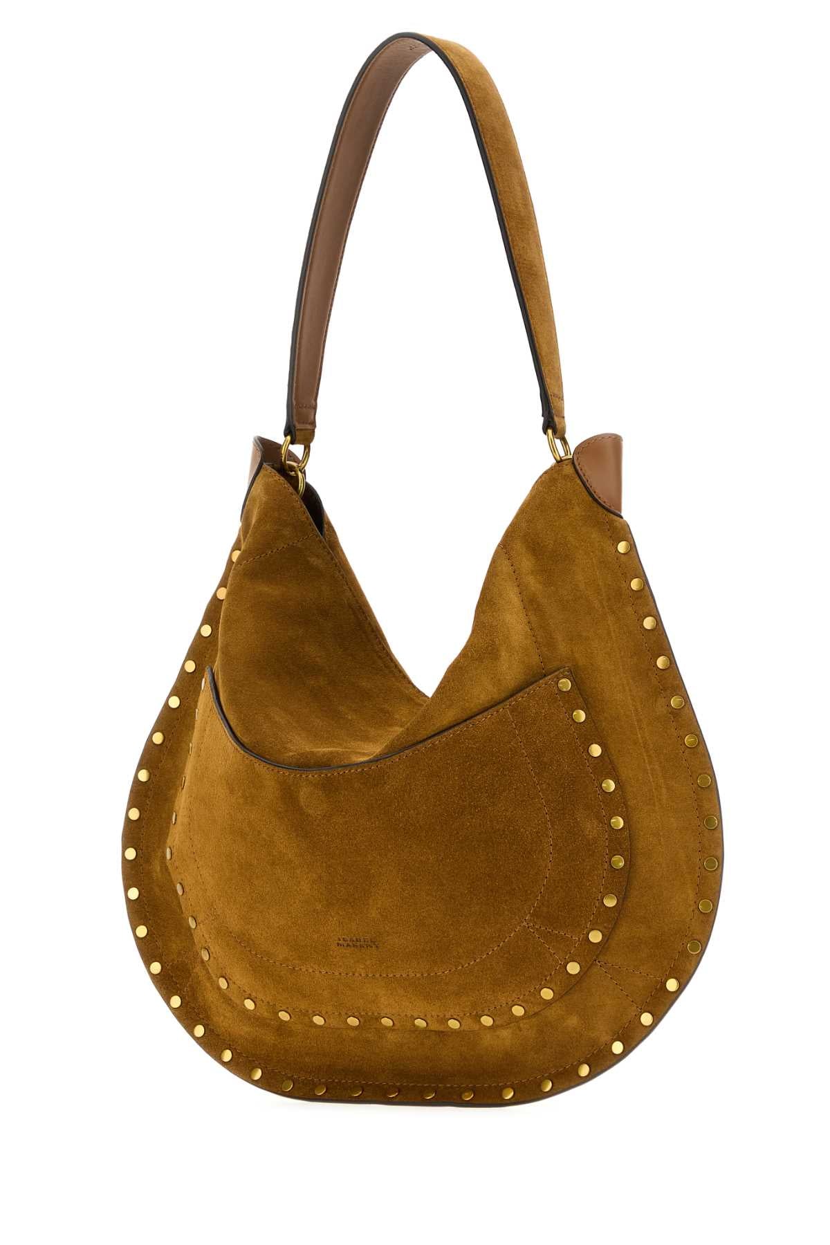 Isabel Marant Women Camel Suede Hobo Pocket Shopping Bag ISABEL MARANT