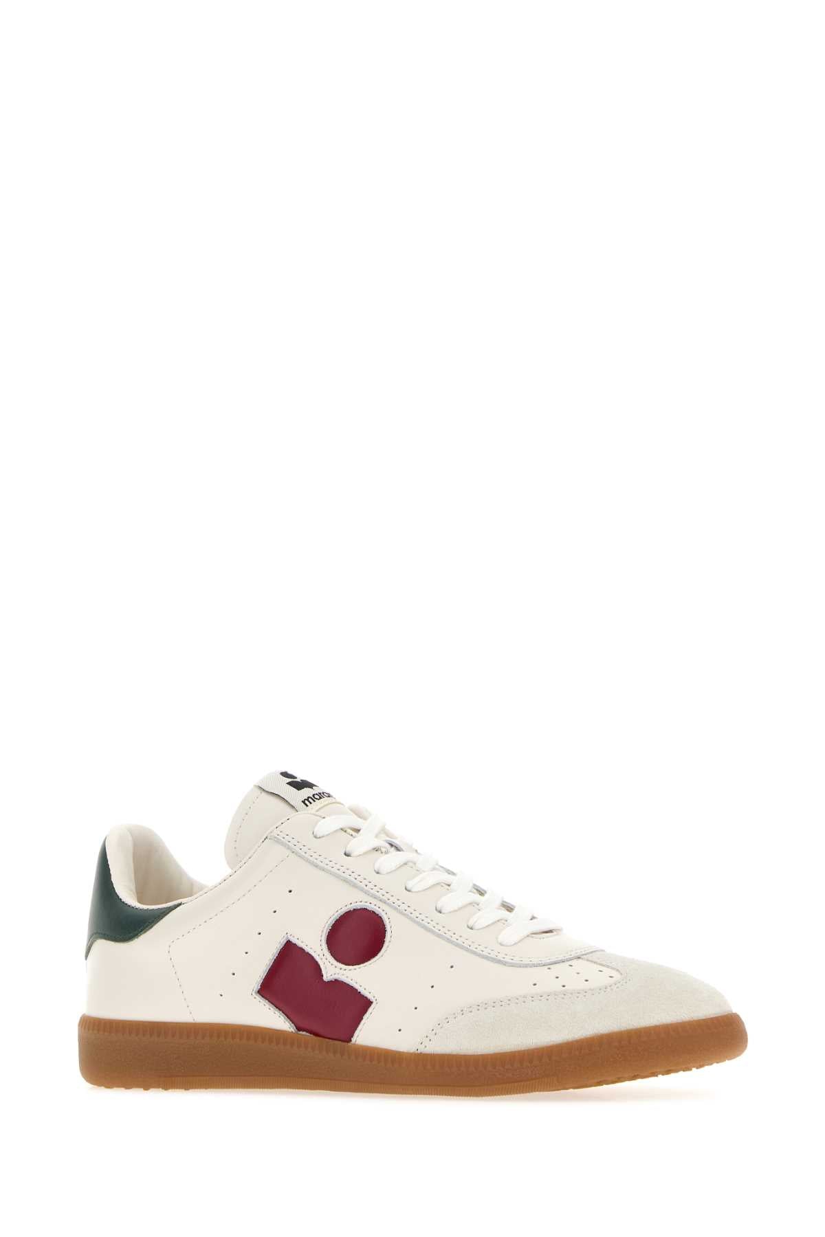 Isabel Marant Women Chalk Leather Bryce Sneakers ISABEL MARANT