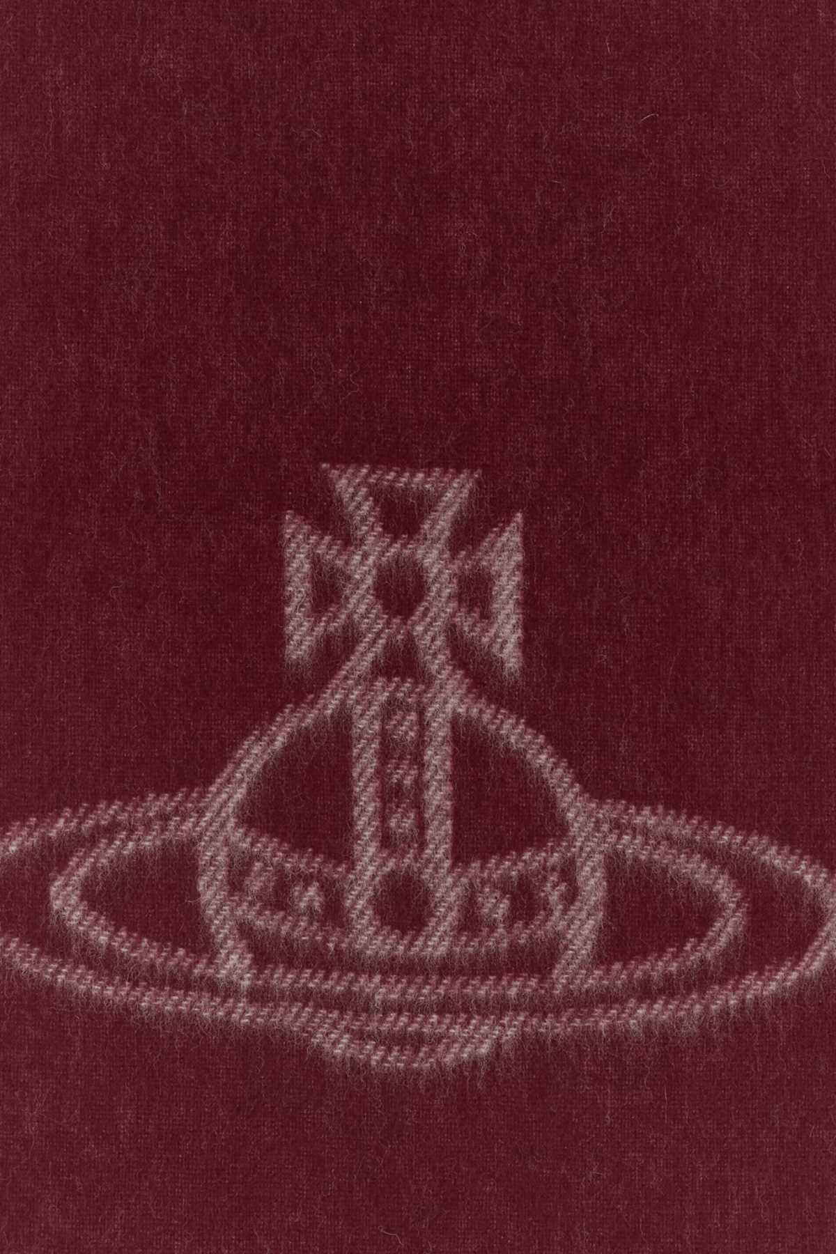 Vivienne Westwood Women Burgundy Wool Scarf