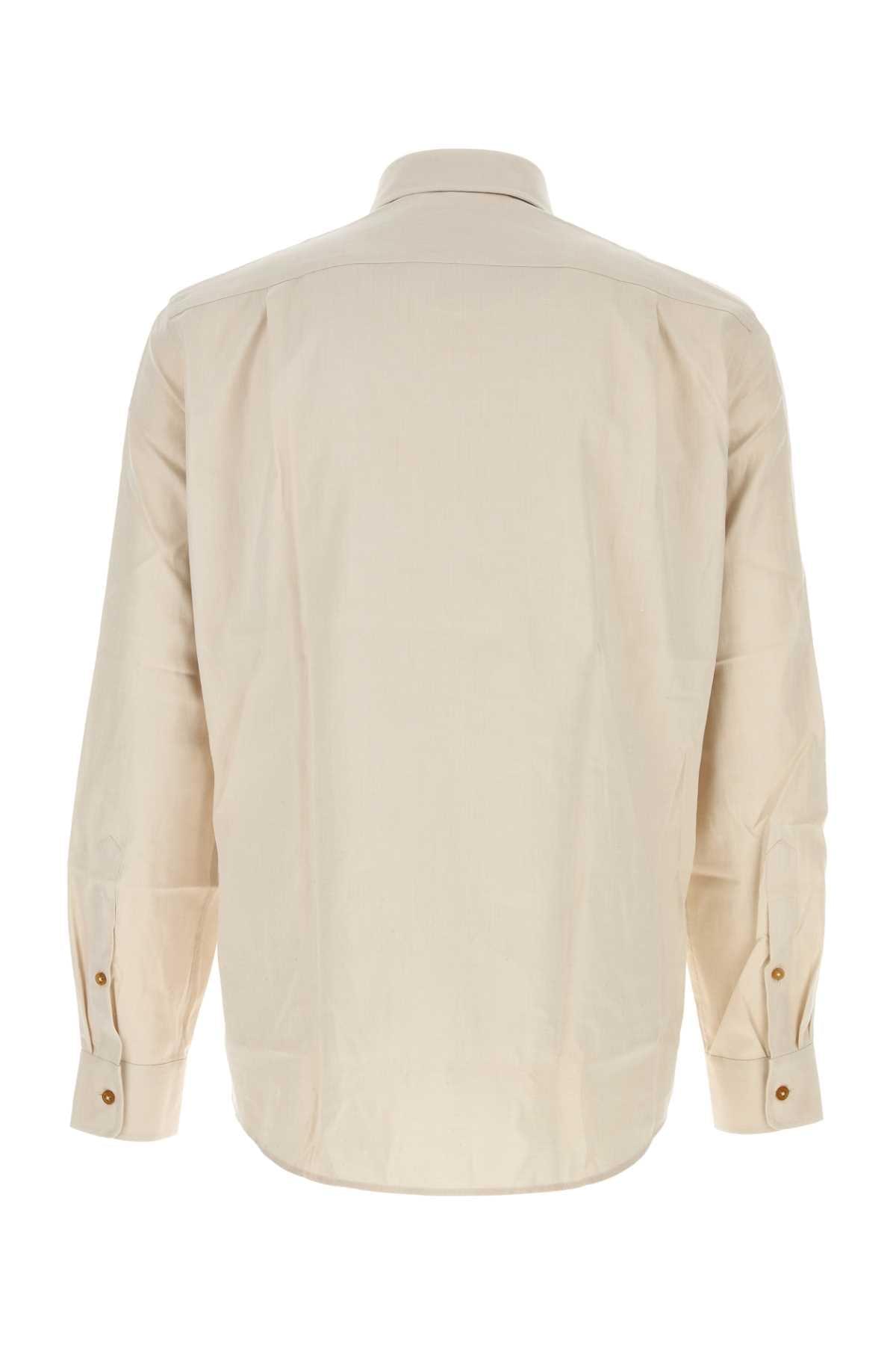Vivienne Westwood Men Sand Cotton Shirt VIVIENNE WESTWOOD
