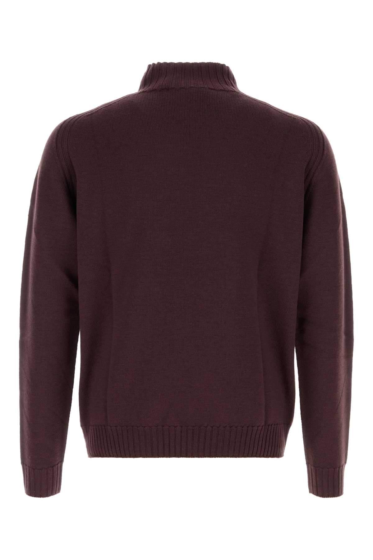 Vivienne Westwood Men Aubergine Wool Fisherman Sweater VIVIENNE WESTWOOD