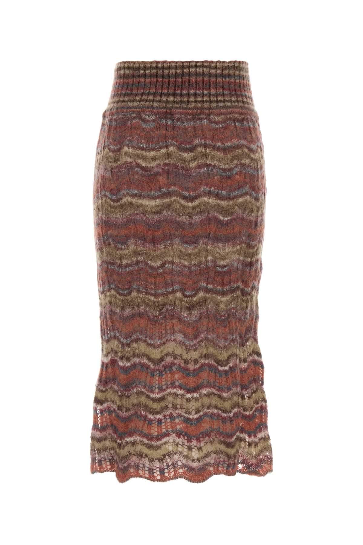 Vivienne Westwood Women Multicolor Mohair Blend Flora Skirt VIVIENNE WESTWOOD