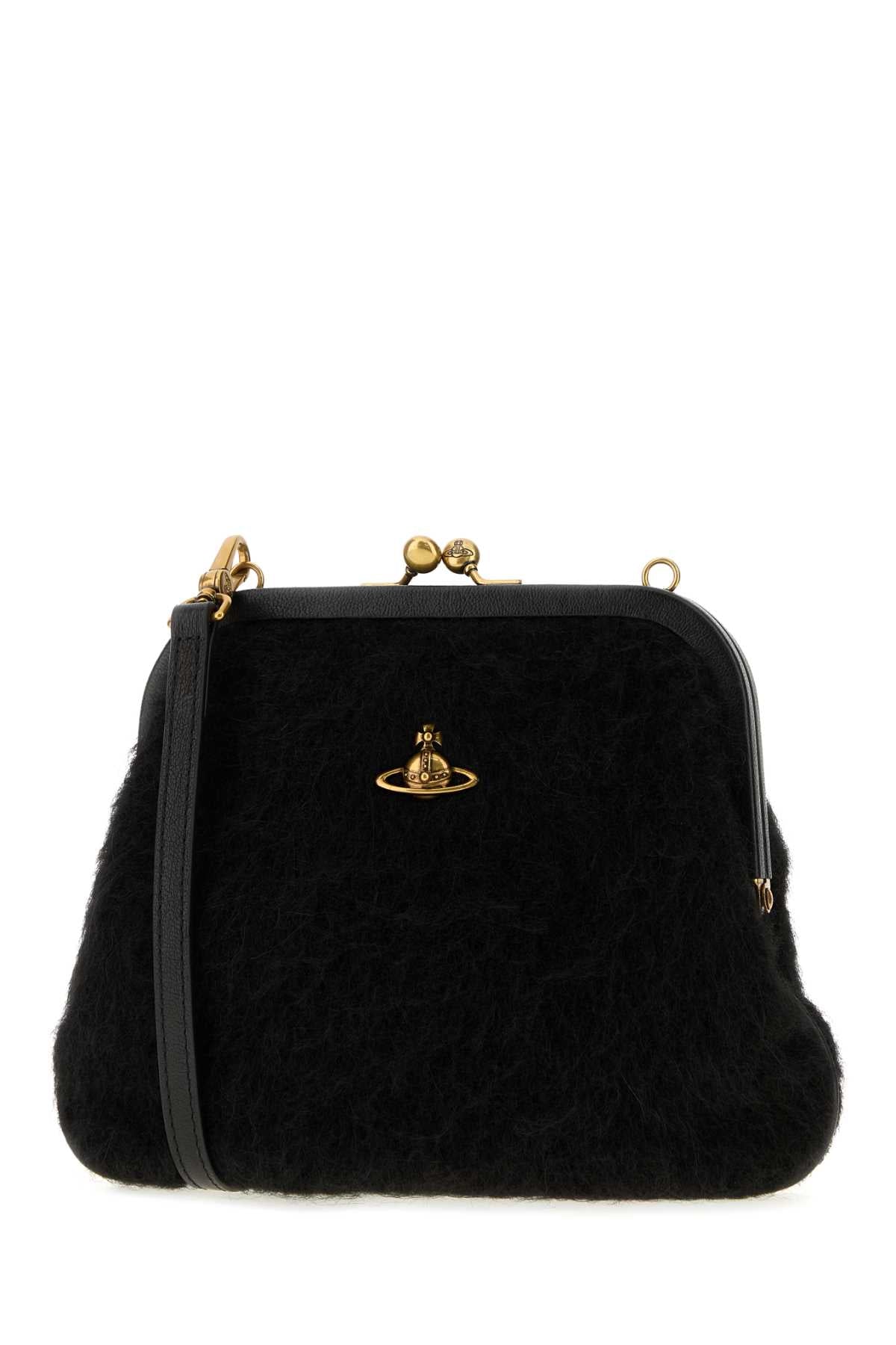 Vivienne Westwood Women Black Fabric Vivienne Clutch VIVIENNE WESTWOOD