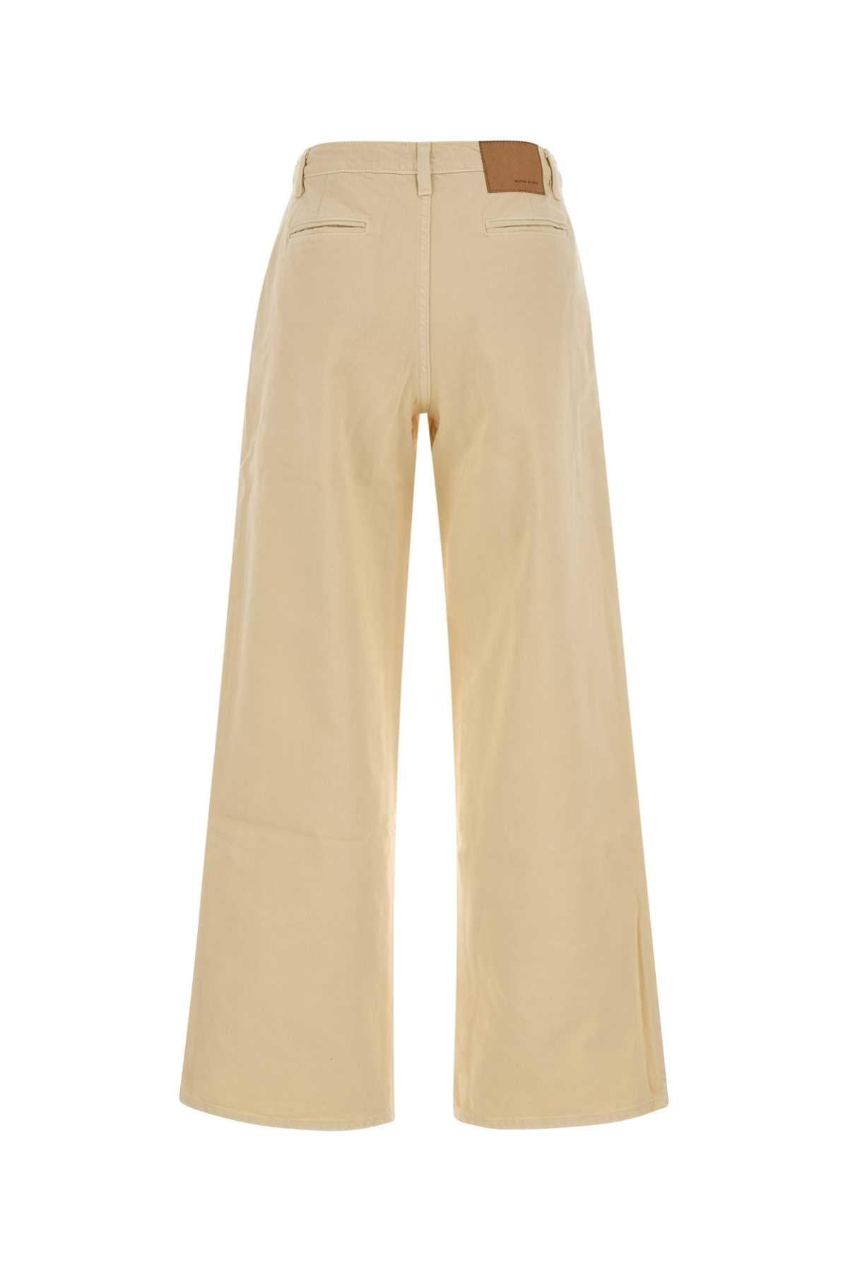 Magda Butrym Women Sand Denim Jeans MAGDA BUTRYM