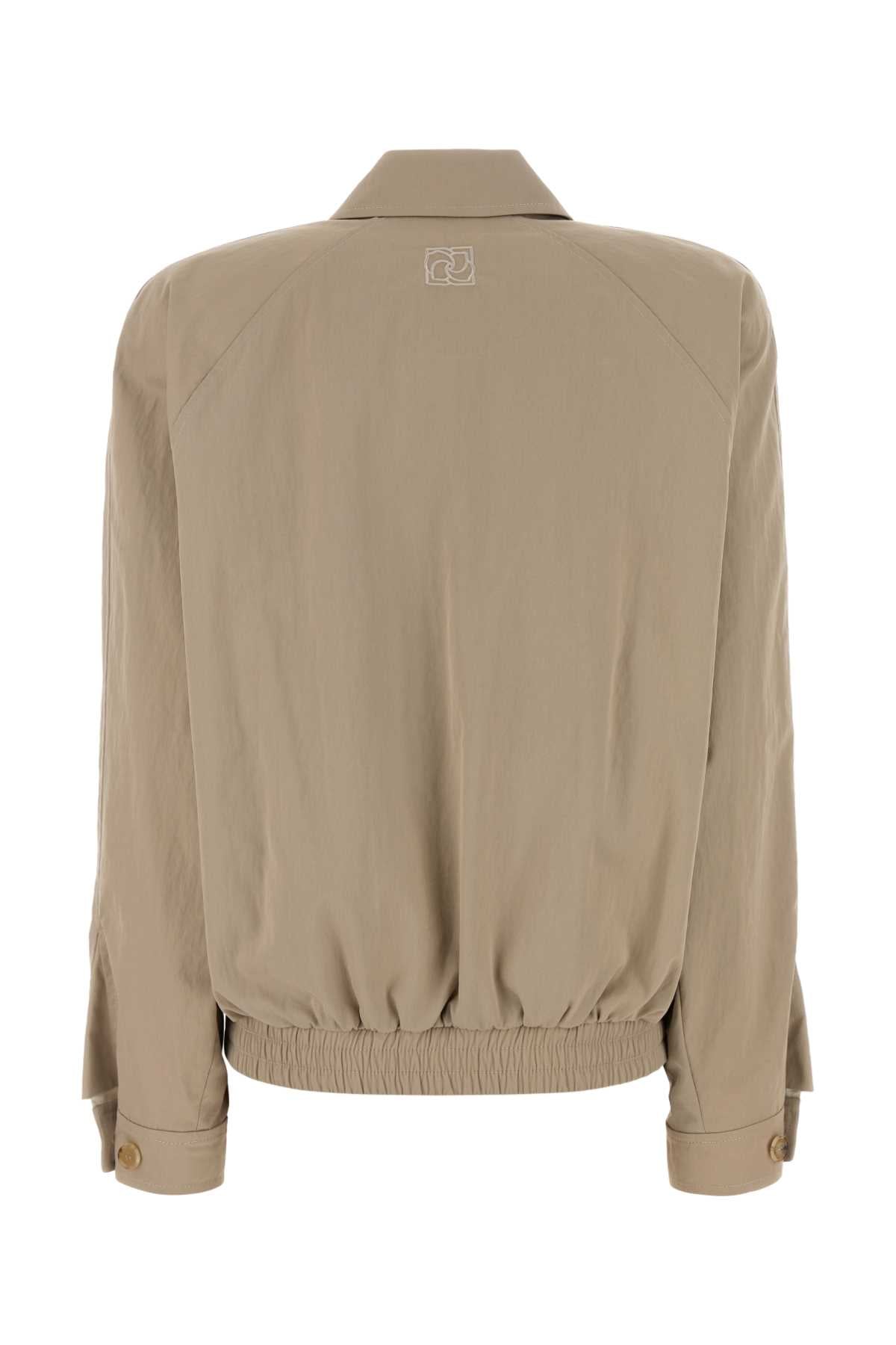 Magda Butrym Women Beige Cotton Blend Bomber Jacket MAGDA BUTRYM