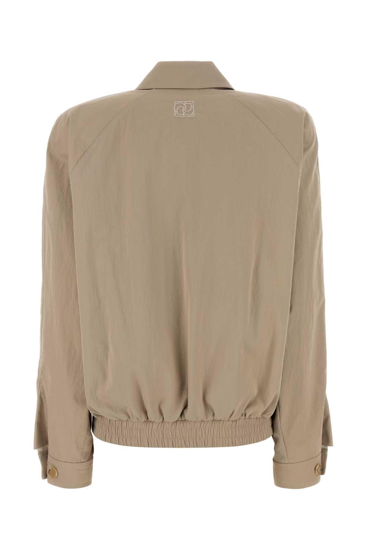 Magda Butrym Women Beige Cotton Blend Bomber Jacket MAGDA BUTRYM