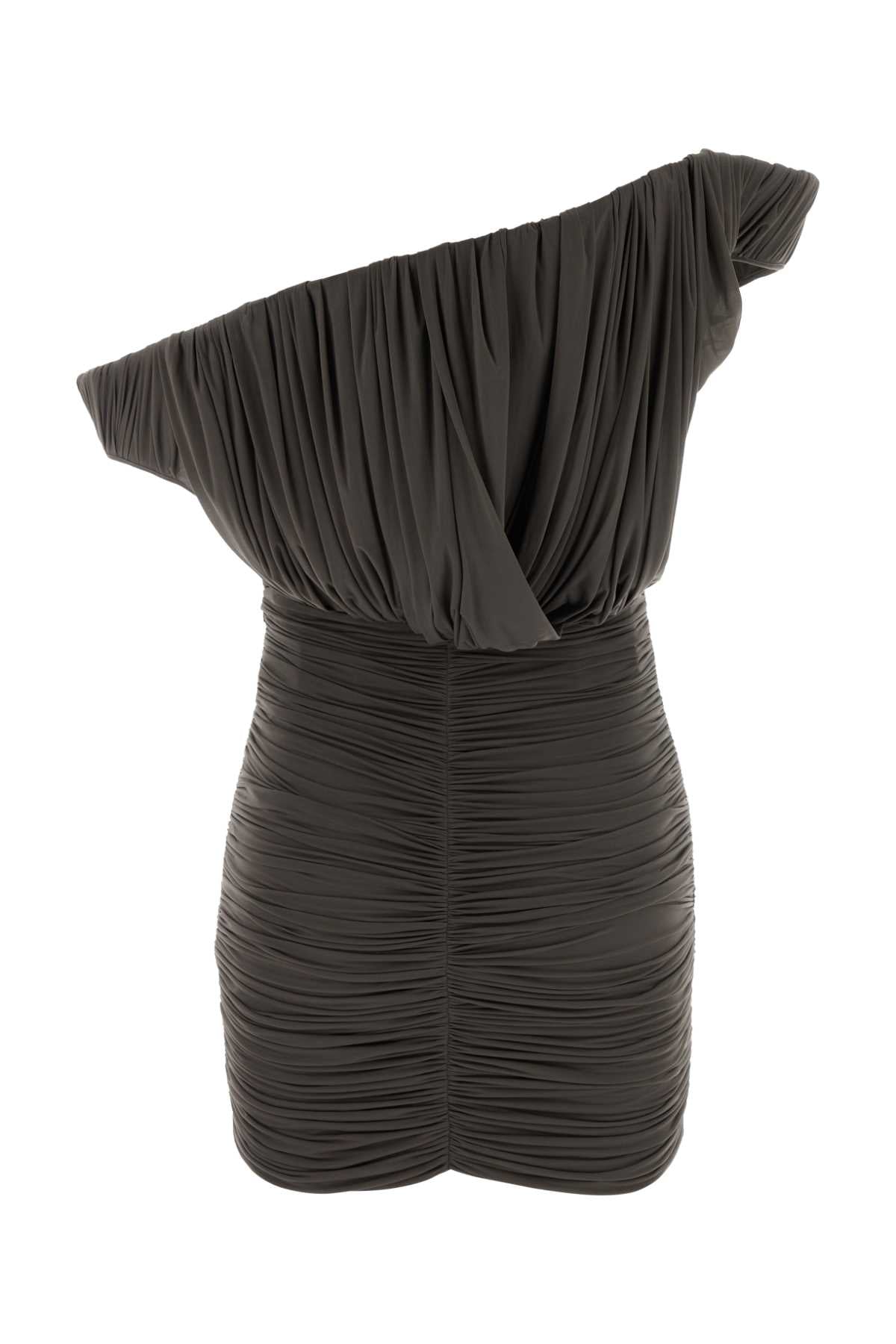 Magda Butrym Women Mud Jersey Mini Dress MAGDA BUTRYM